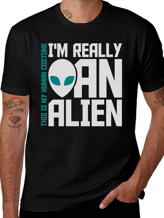 Im Really an Alien Costume T-Shirt - Funny Novelty Tee