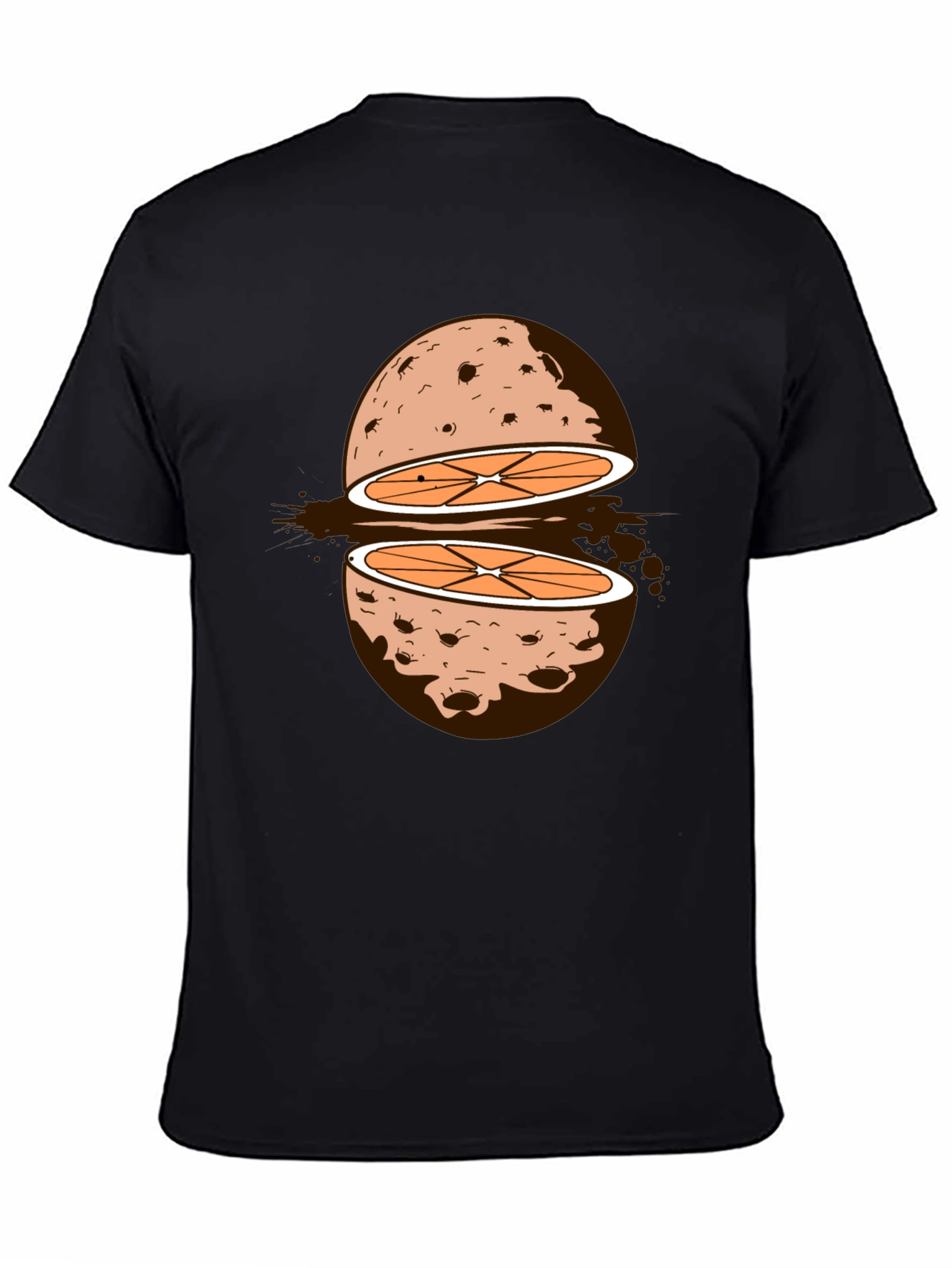 Sliced Orange Moon Graphic Tee