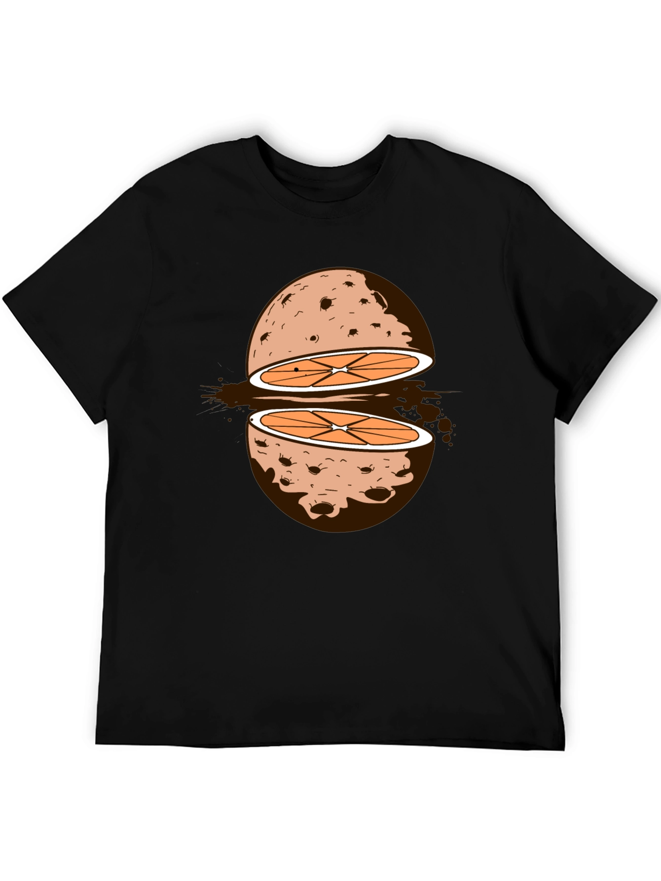 Sliced Orange Moon Graphic Tee