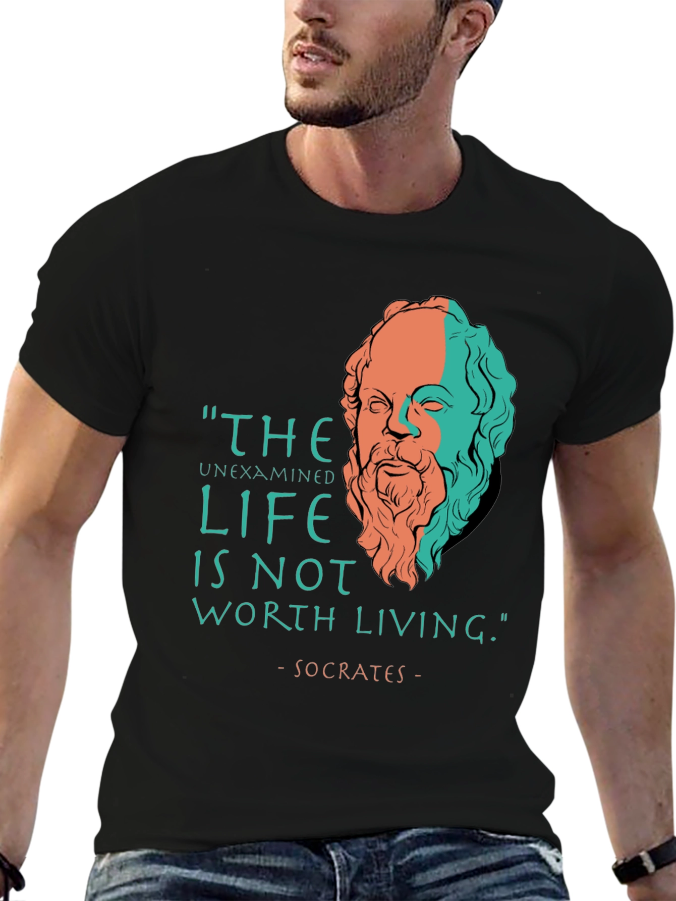 Philosopher Tee: Socrates Quote T-Shirt