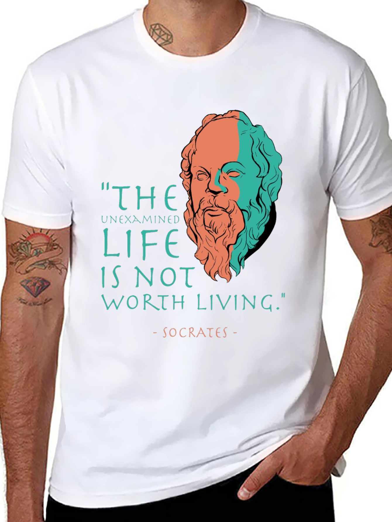 Philosopher Tee: Socrates Quote T-Shirt