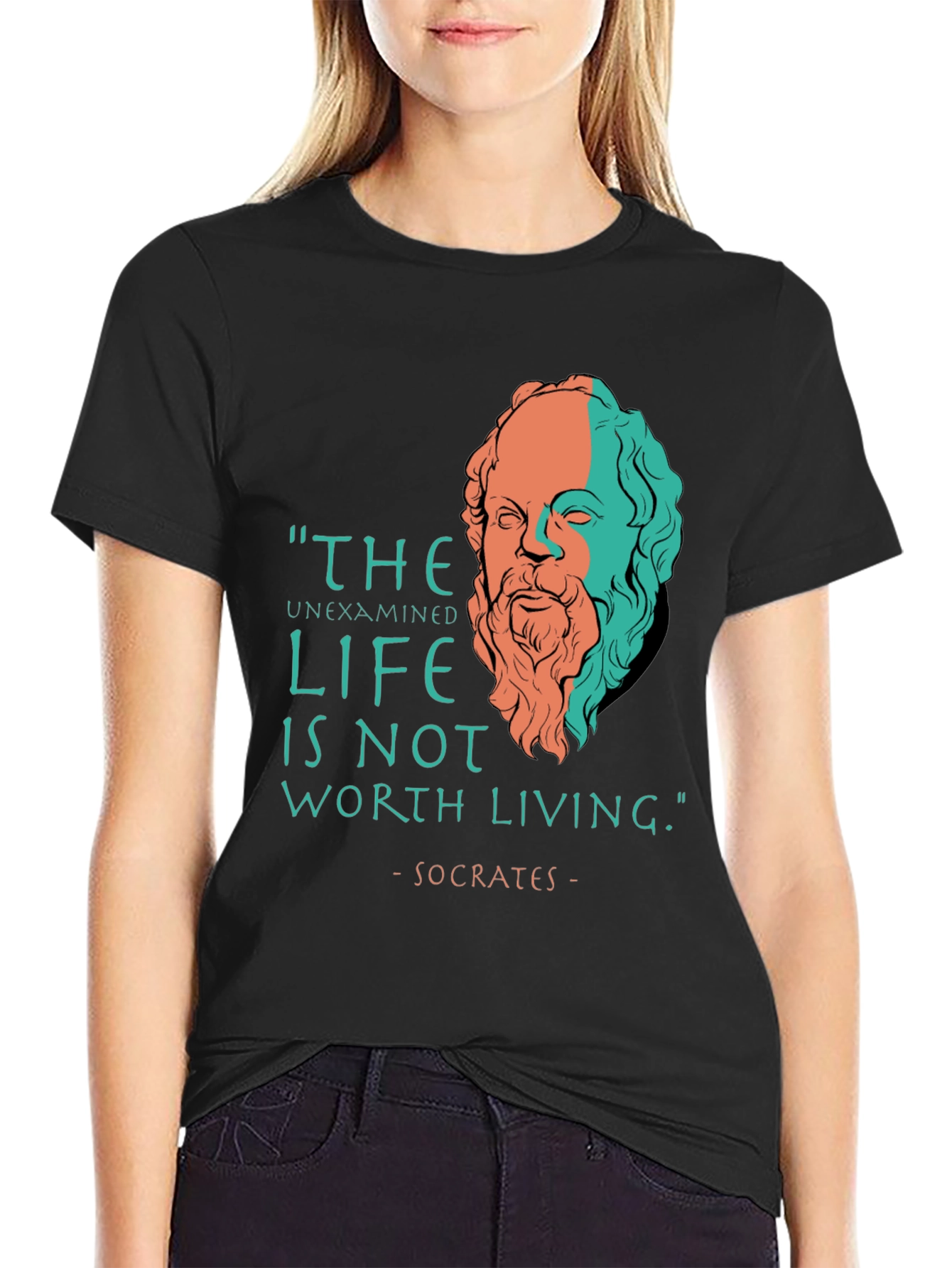 Philosopher Tee: Socrates Quote T-Shirt
