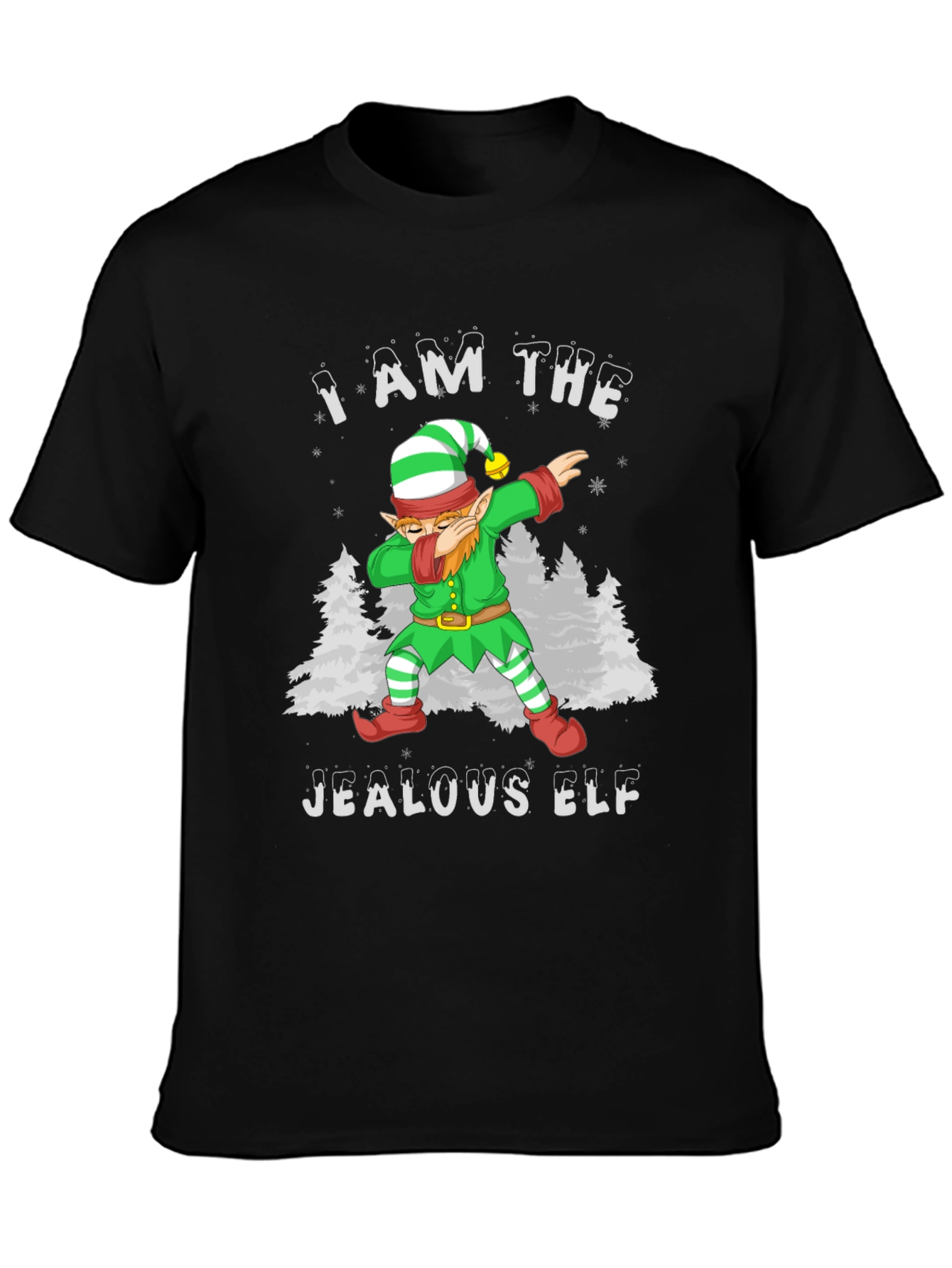 Jealous Elf Dabbing Christmas T-Shirt