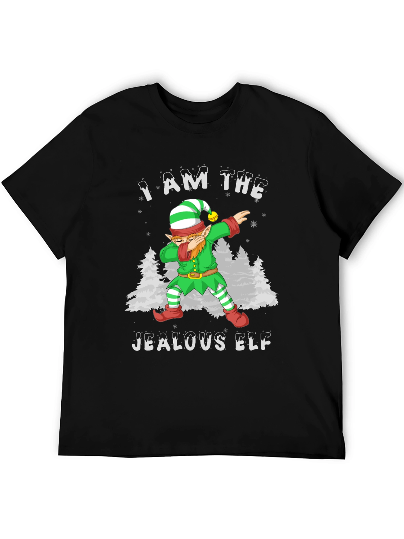 Jealous Elf Dabbing Christmas T-Shirt