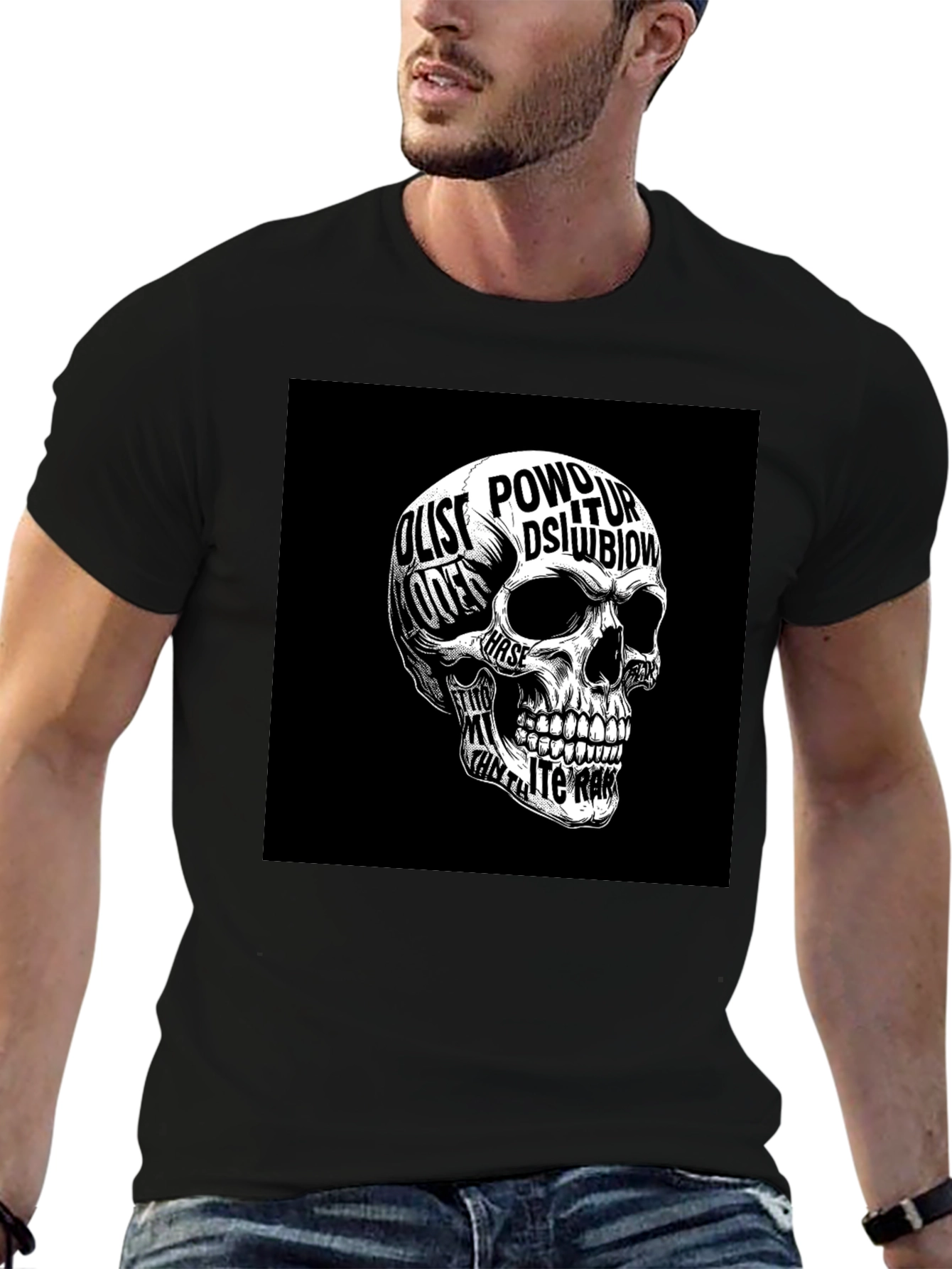 Skull Graphic Black T-Shirt