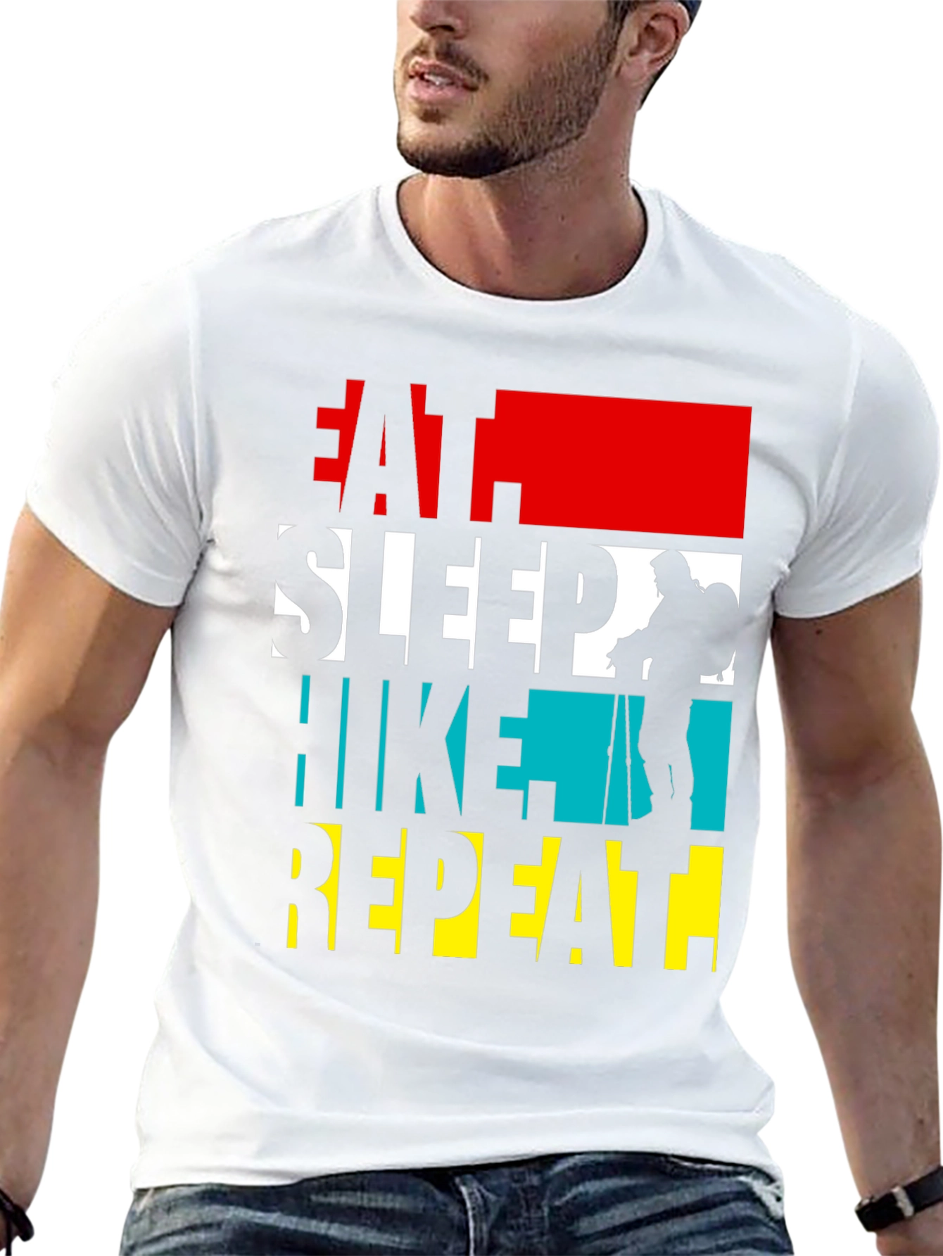 Eat Sleep Hike Repeat Graphic Tee