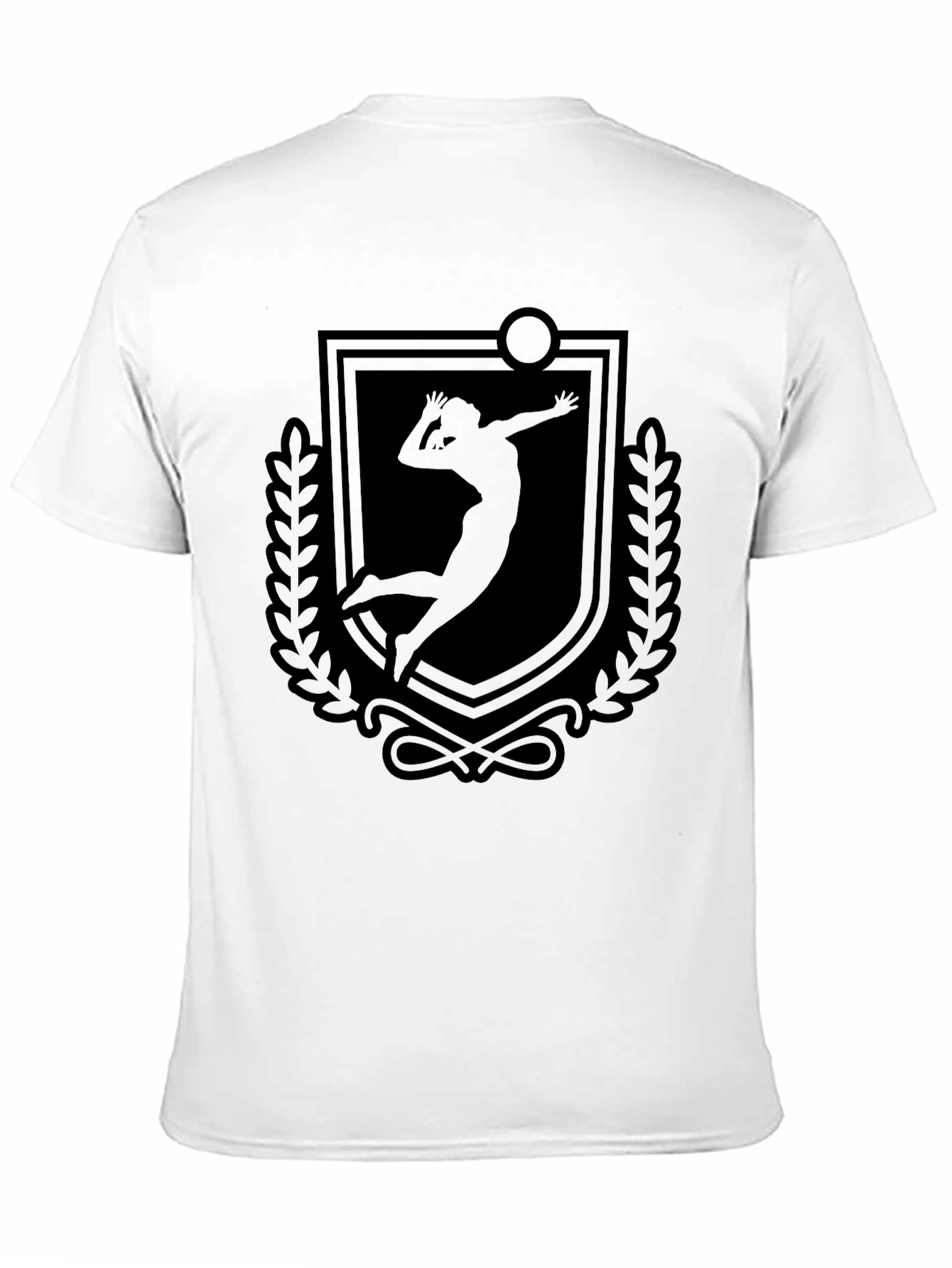 Volleyball Graphic Tee - Sporty Black T-Shirt