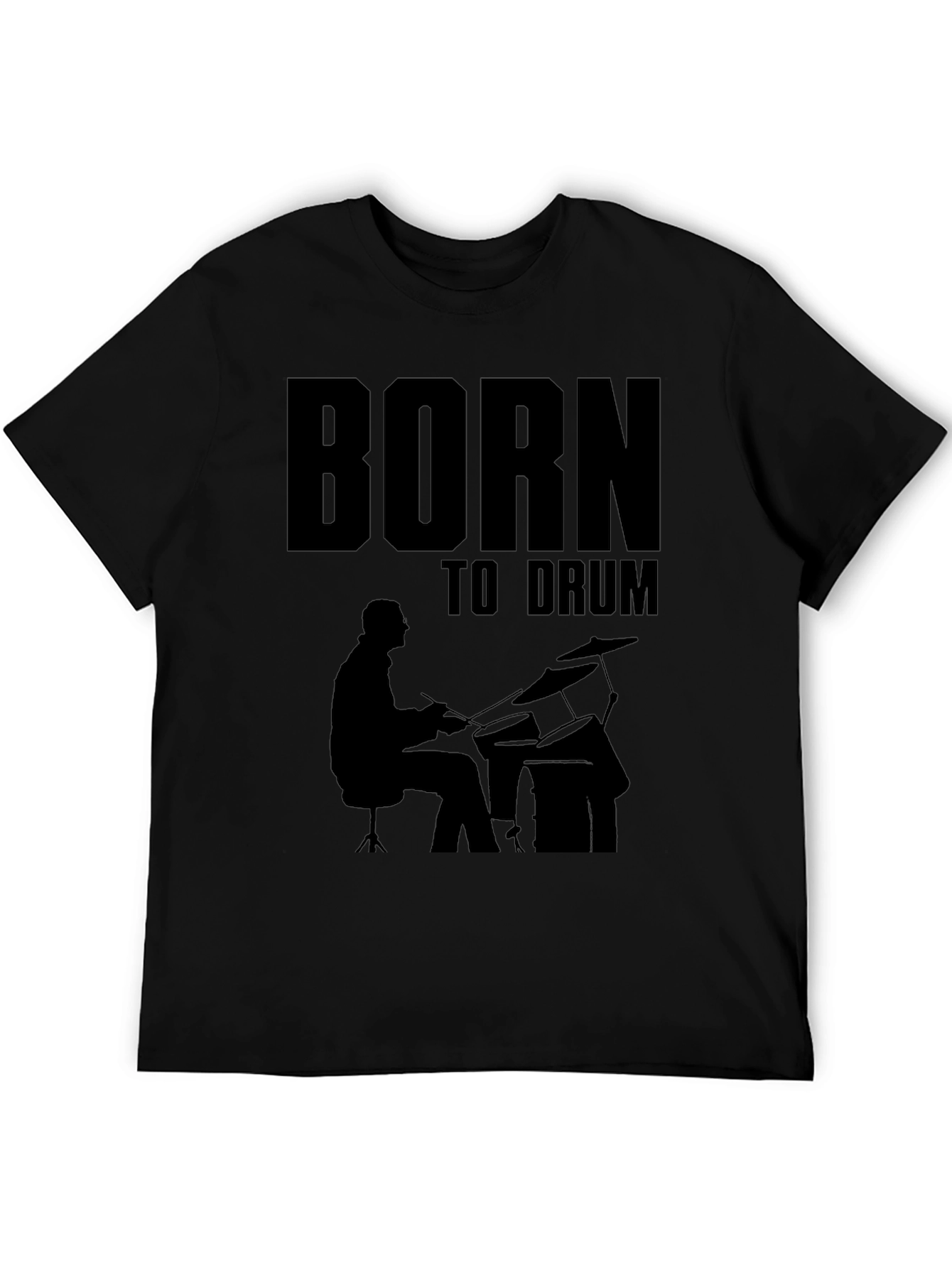 Born to Drum Black T-Shirt