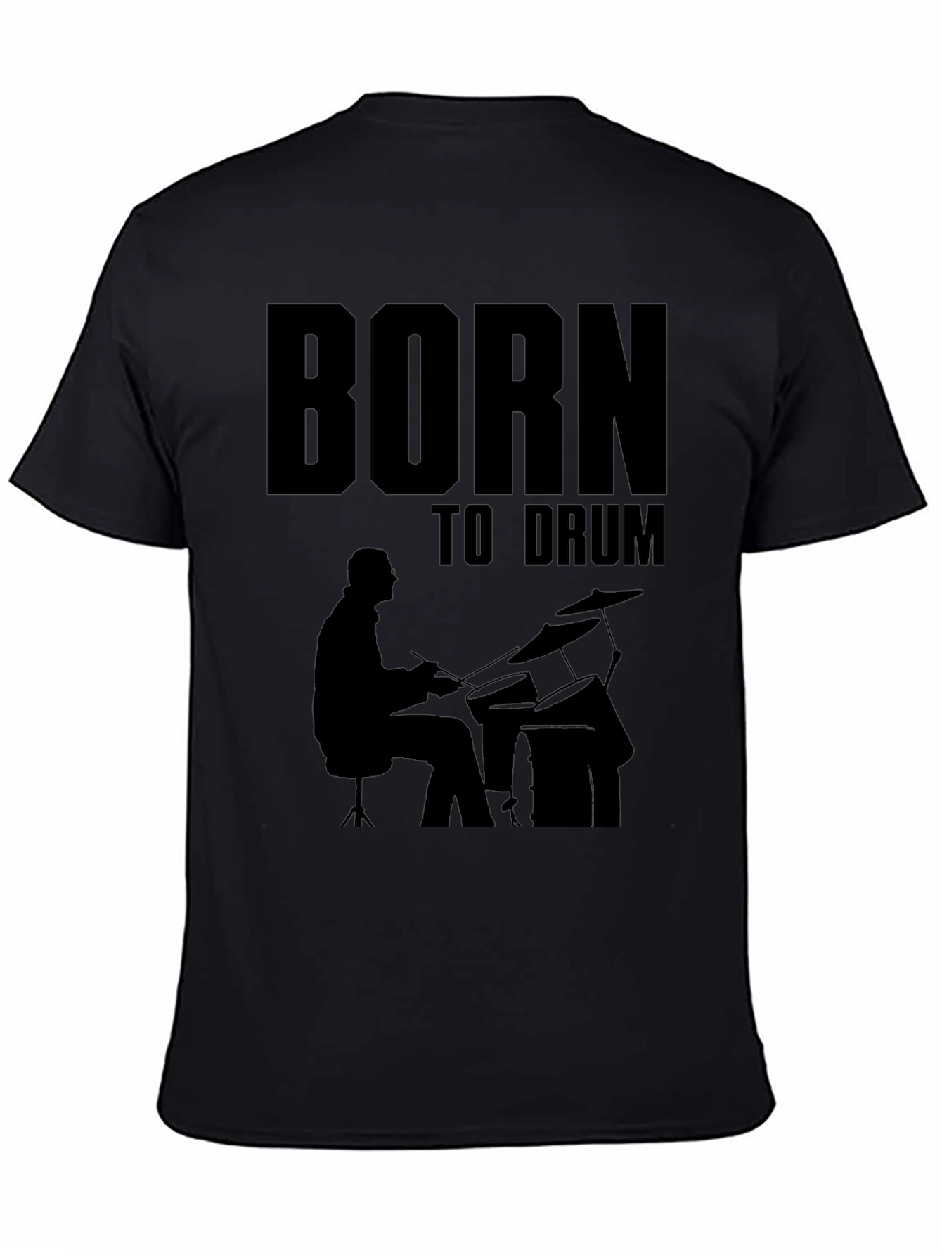 Born to Drum Black T-Shirt