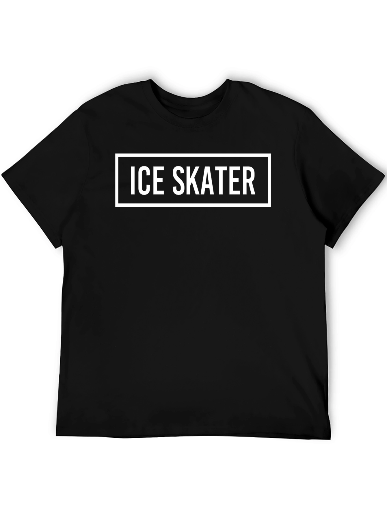Ice Skater Graphic Tee - Black Cotton T-Shirt
