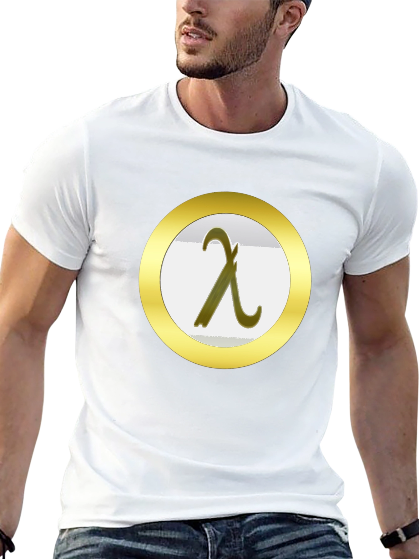 Lambda T-Shirt - Black - Greek Letter