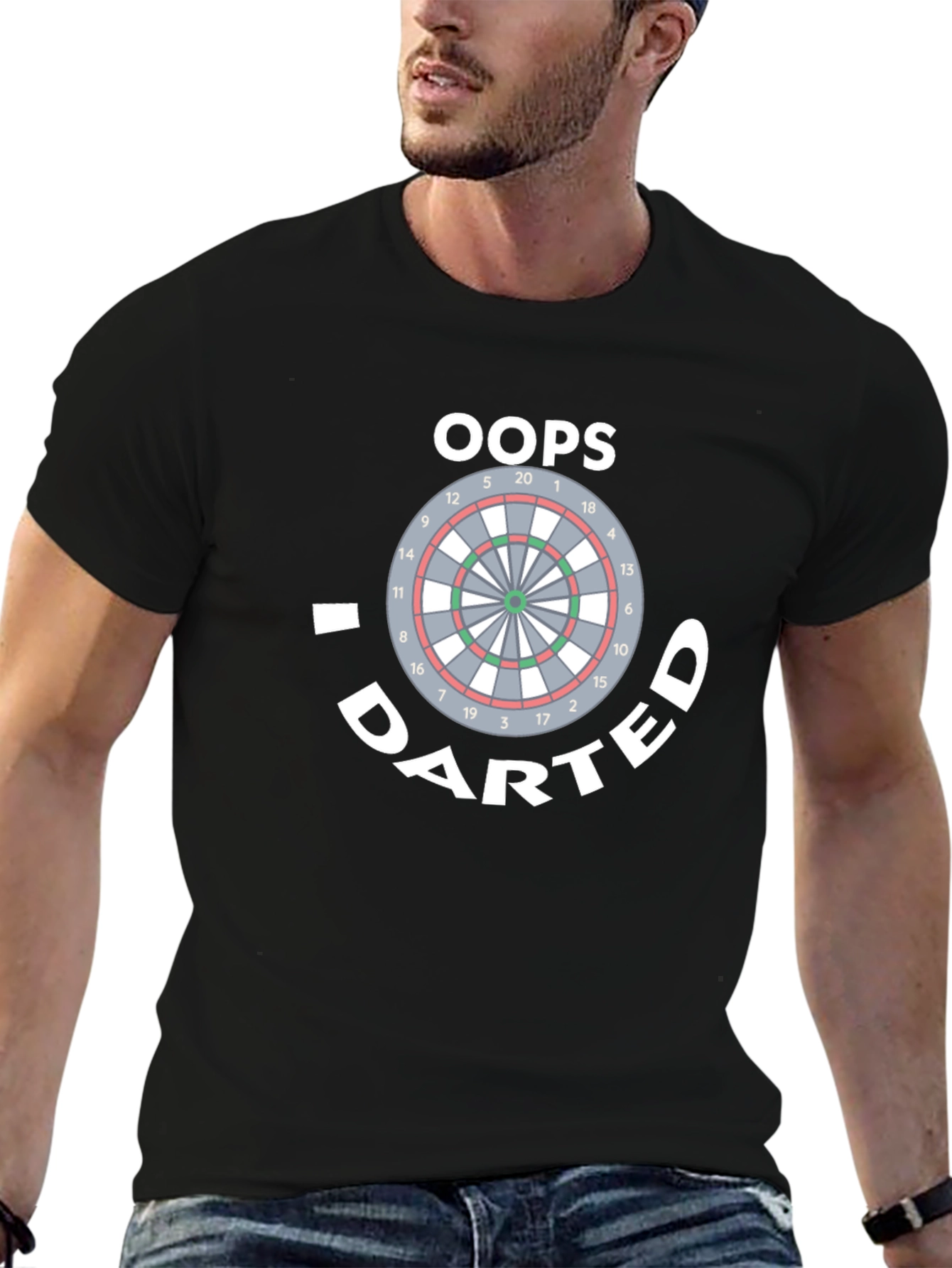 Oops I DARTED T-Shirt Funny Dartboard