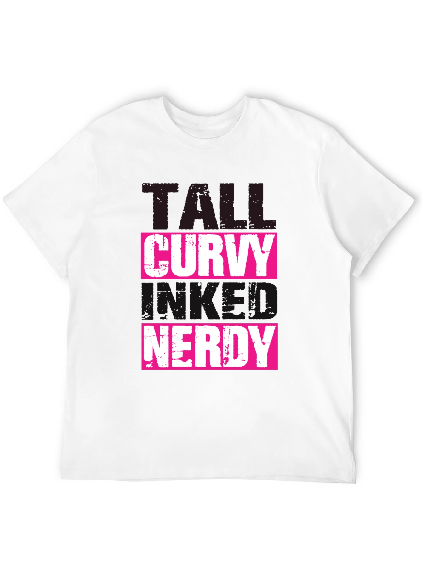Tall Curvy and Nerdy T-Shirt - Black