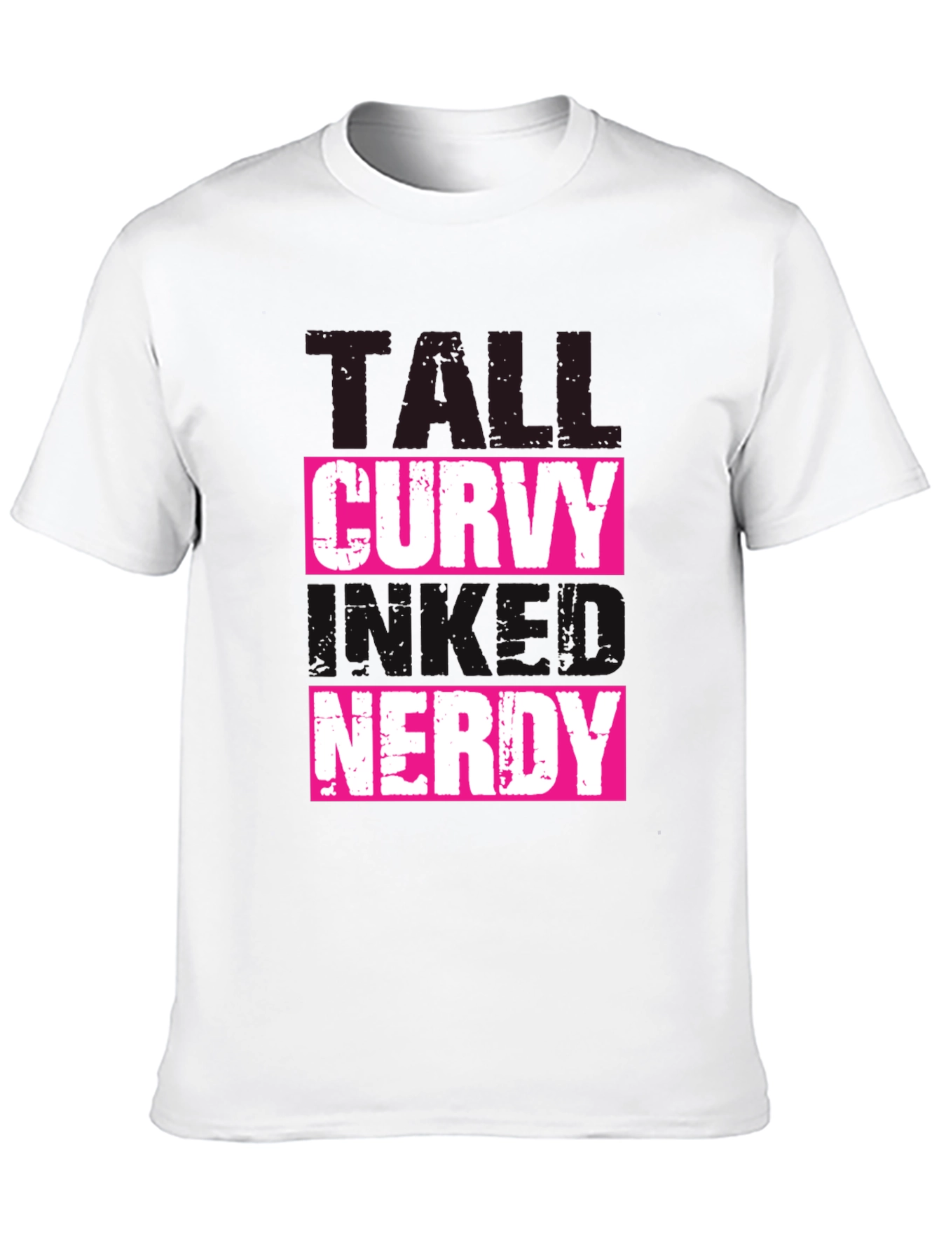 Tall Curvy and Nerdy T-Shirt - Black