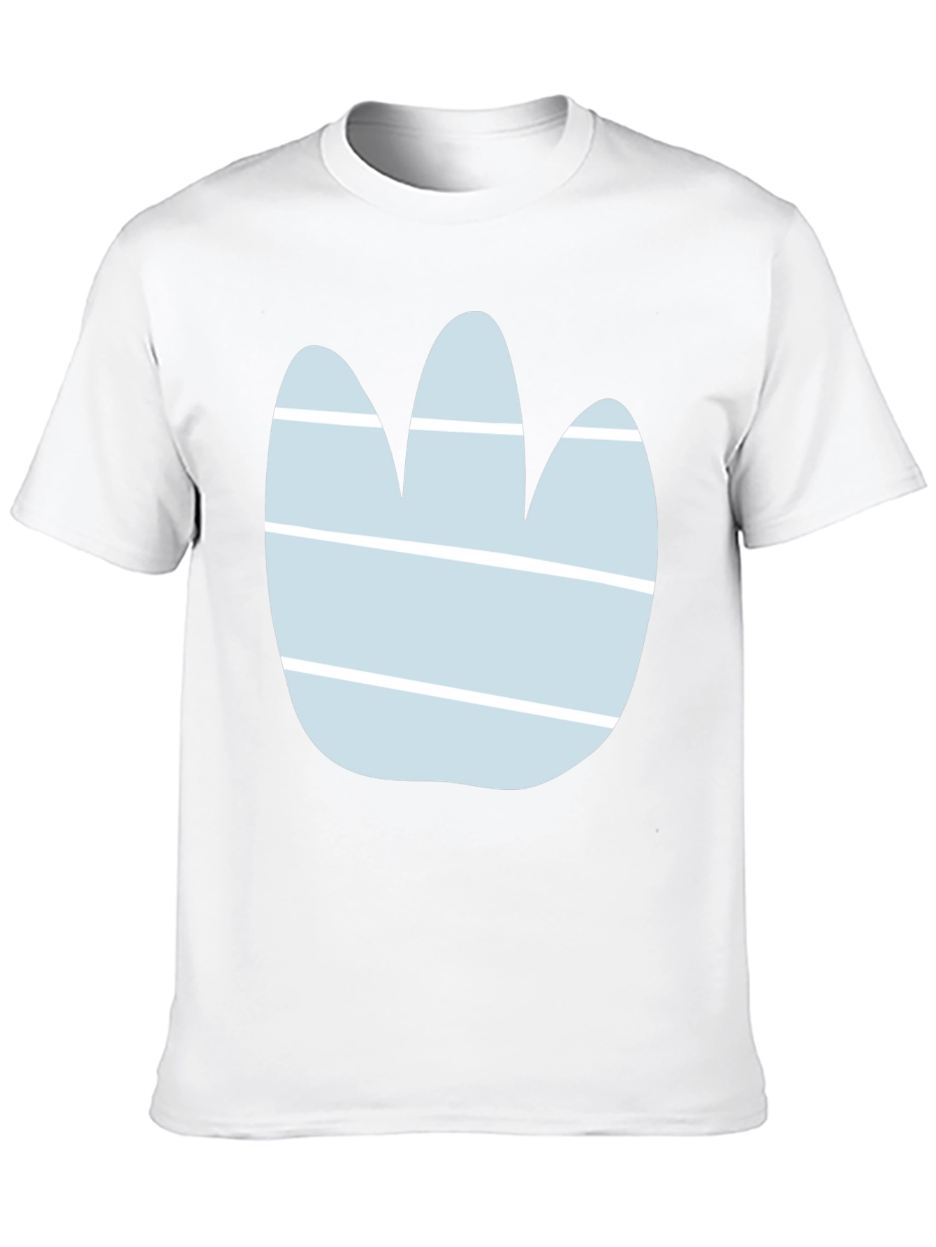 Abstract Paw Print Graphic Tee - Casual Style