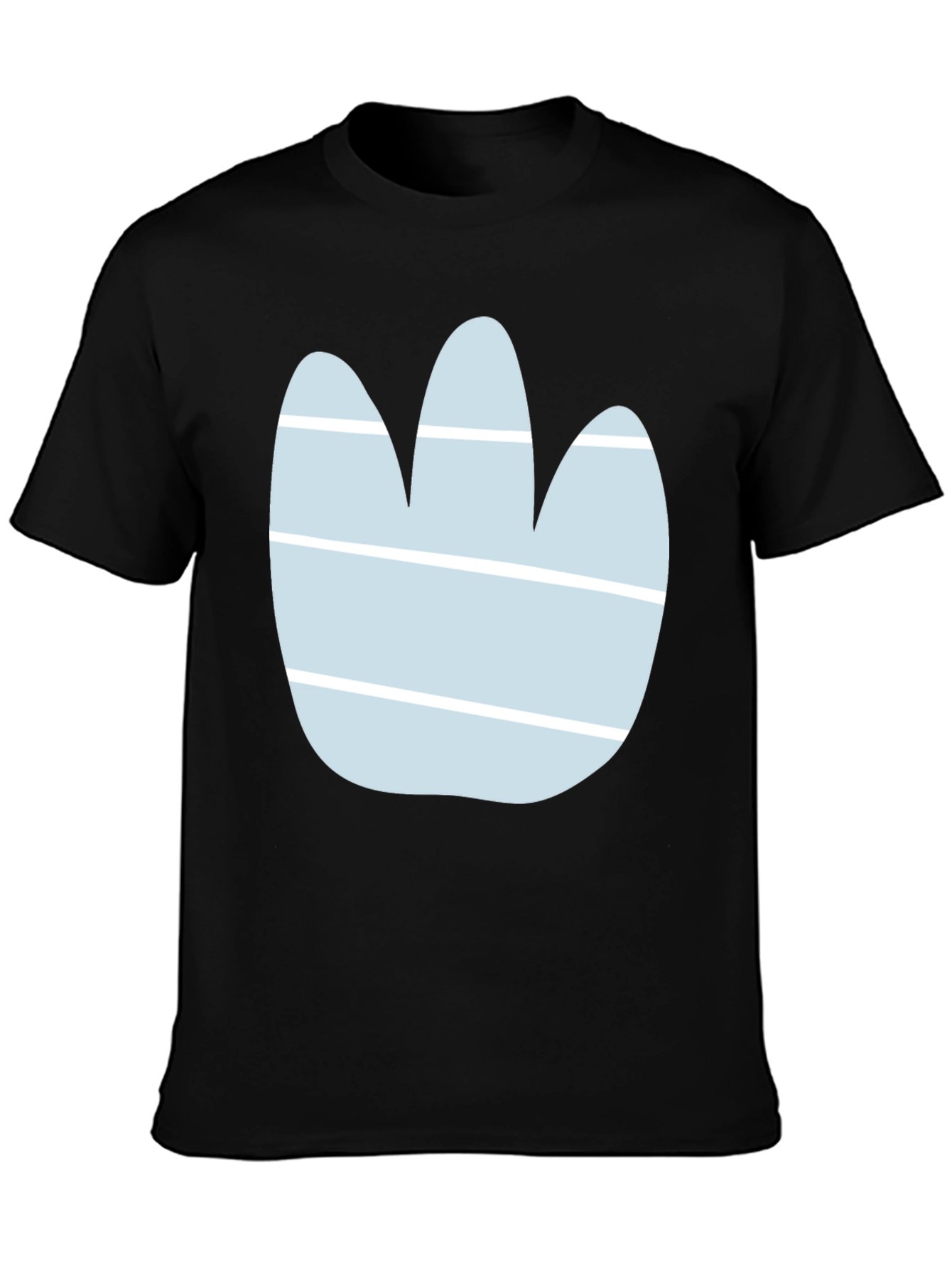Abstract Paw Print Graphic Tee - Casual Style