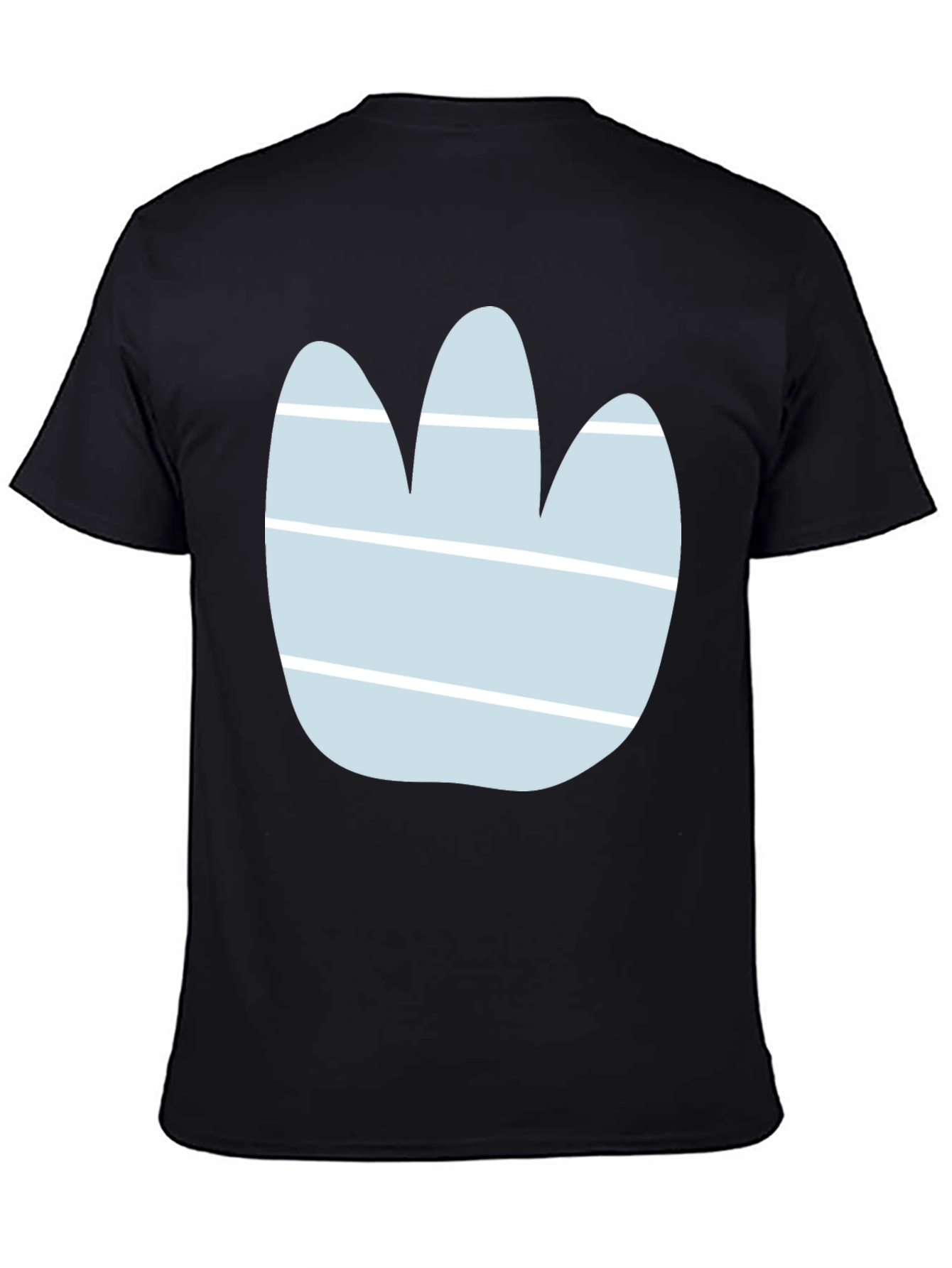 Abstract Paw Print Graphic Tee - Casual Style