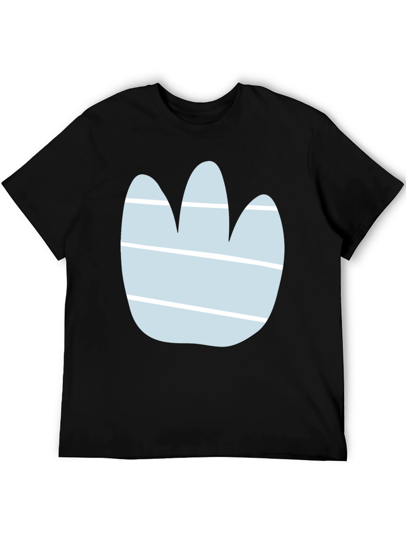 Abstract Paw Print Graphic Tee - Casual Style