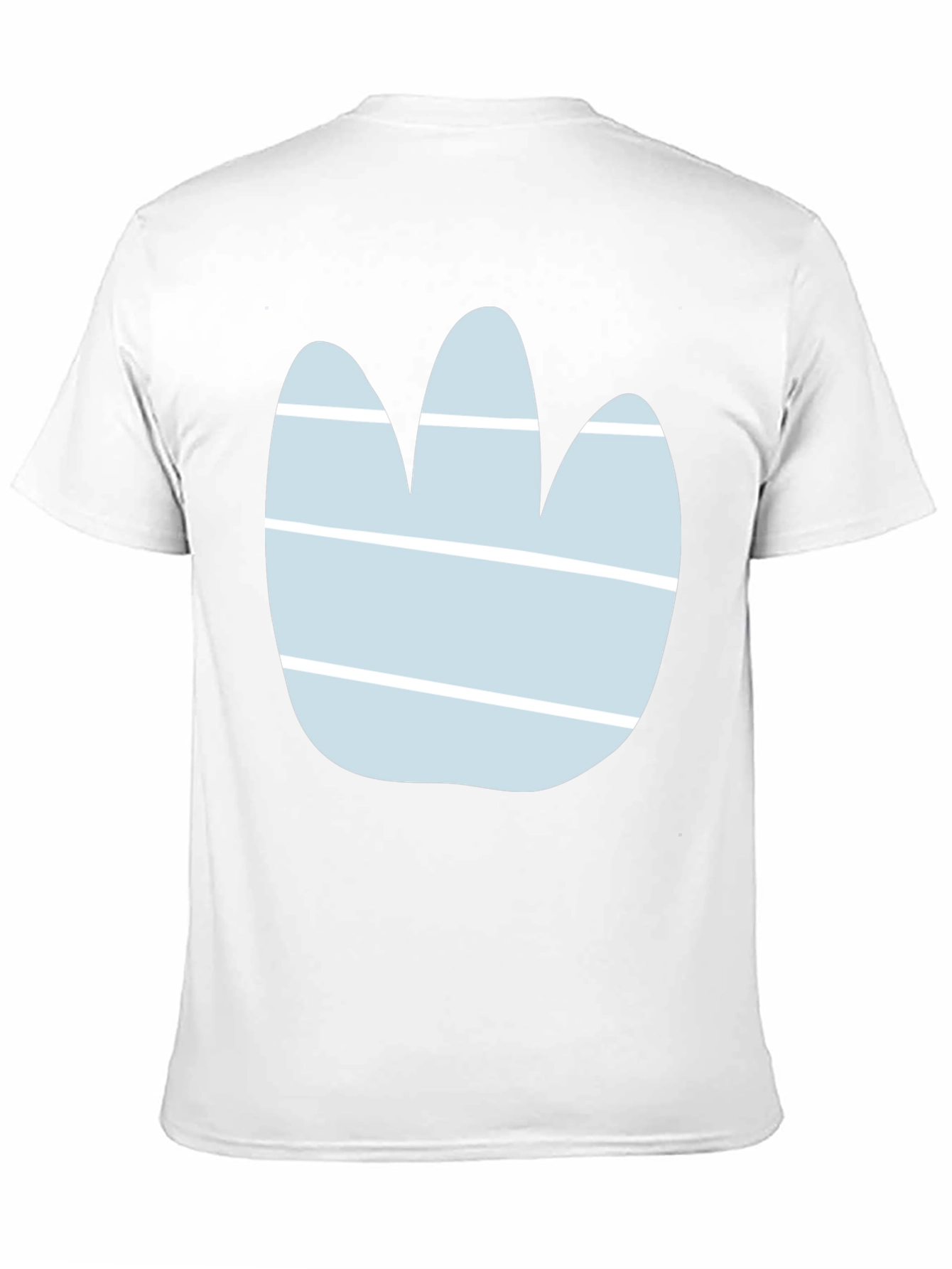 Abstract Paw Print Graphic Tee - Casual Style