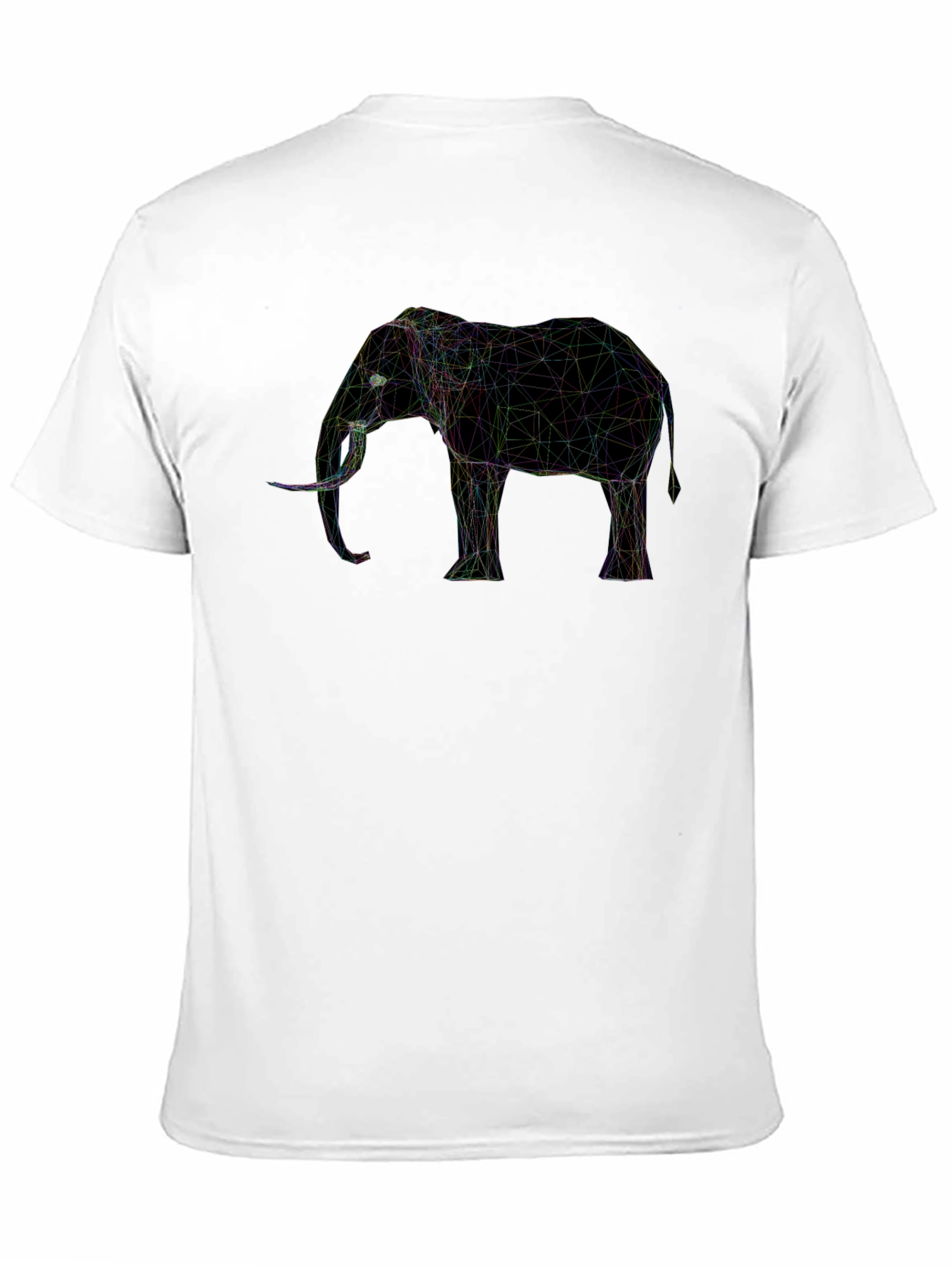 Geometric Elephant Graphic Print T-Shirt