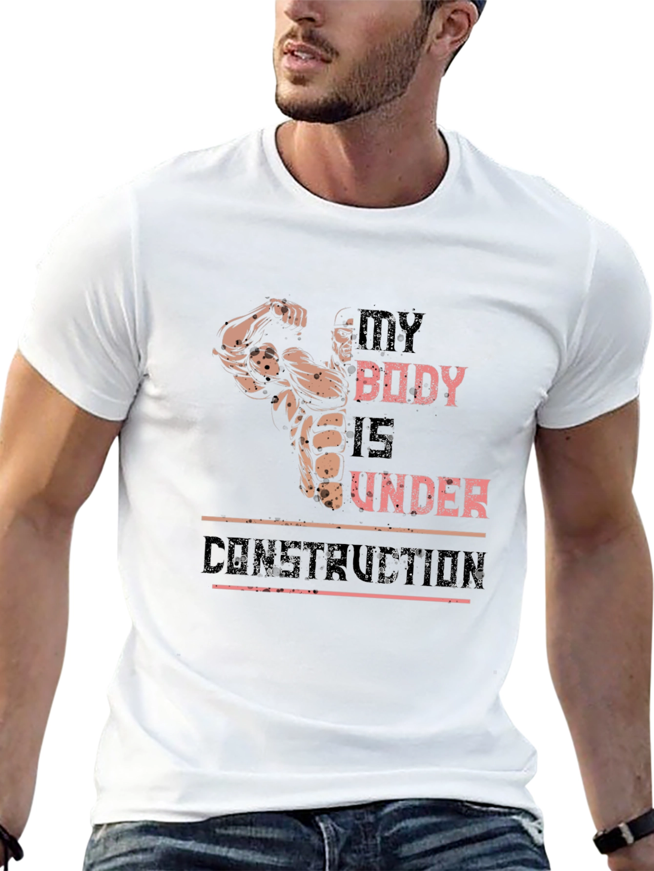 My Body Is Under Construction Graphic T-Shirt