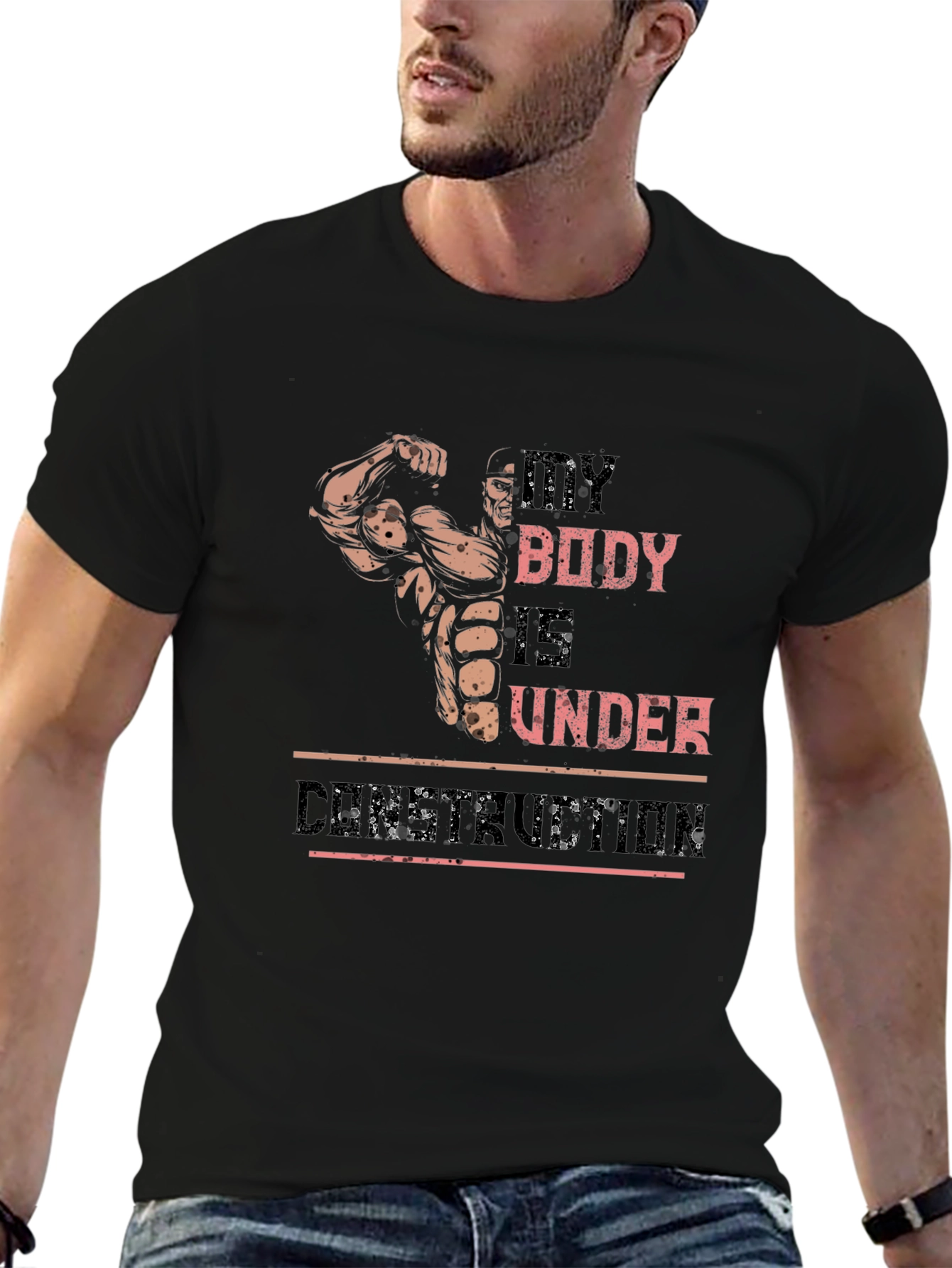 My Body Is Under Construction Graphic T-Shirt