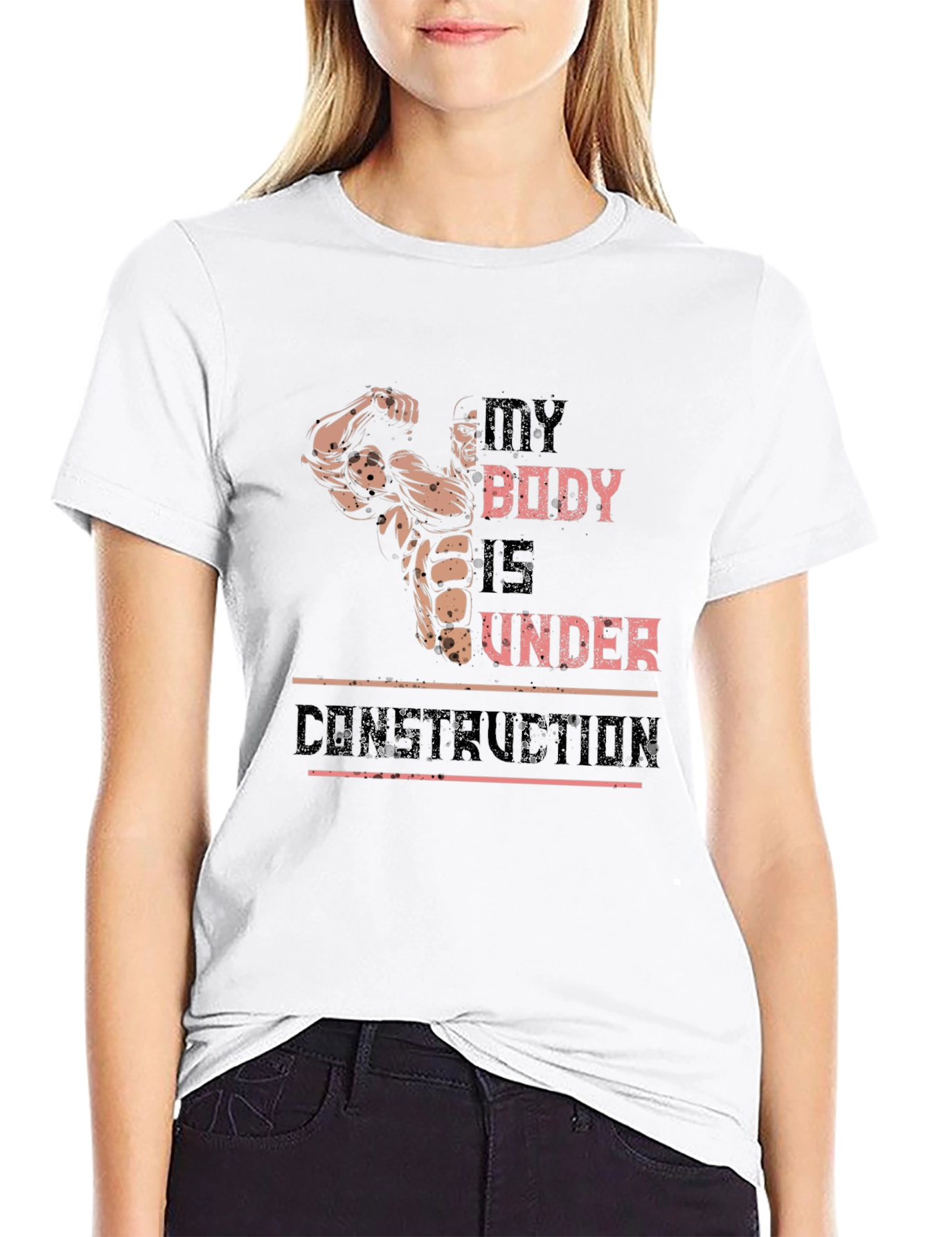 My Body Is Under Construction Graphic T-Shirt