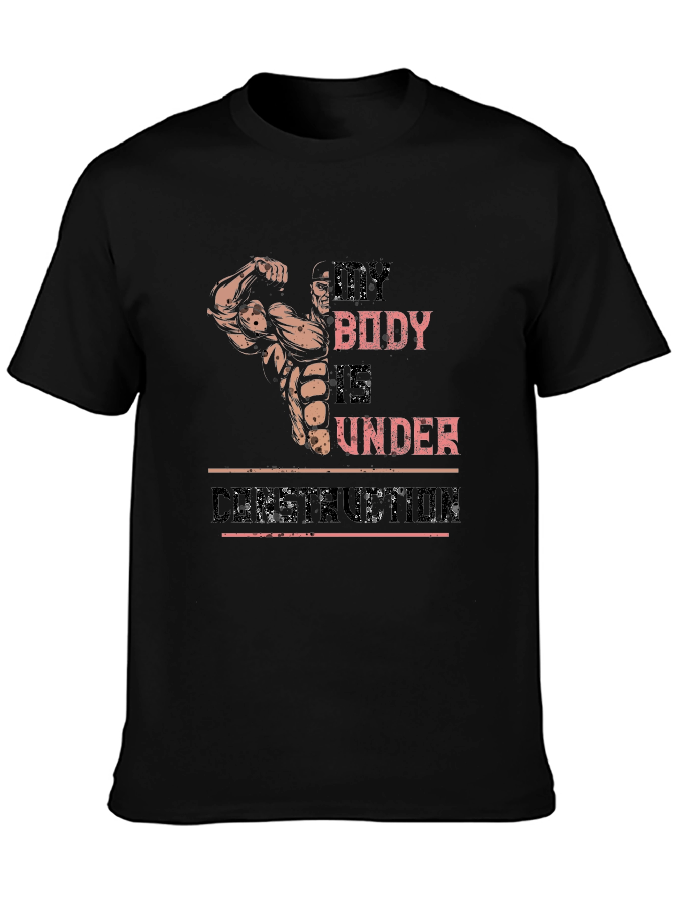 My Body Is Under Construction Graphic T-Shirt