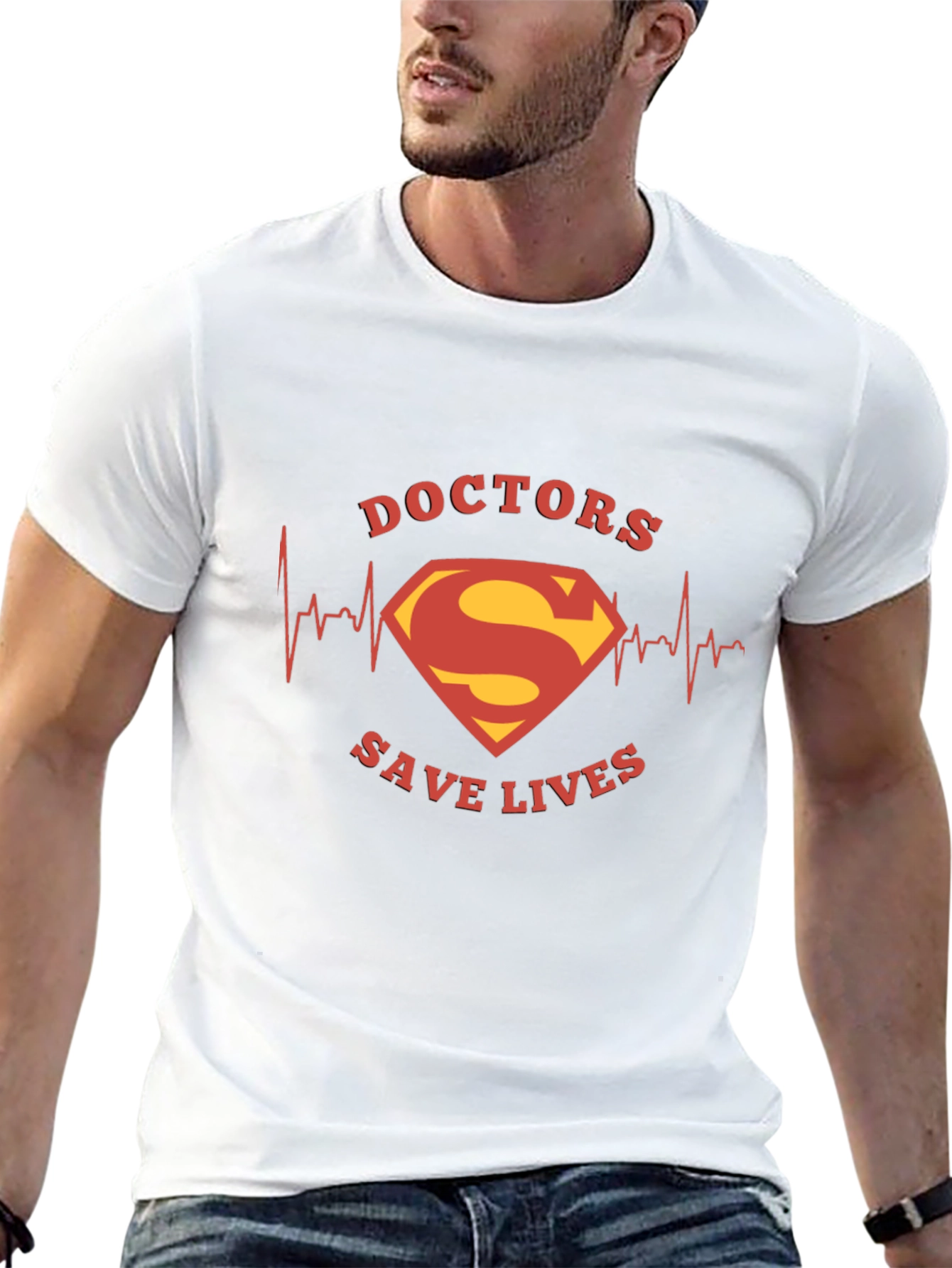 Doctors Save Lives T-Shirt Superman Logo