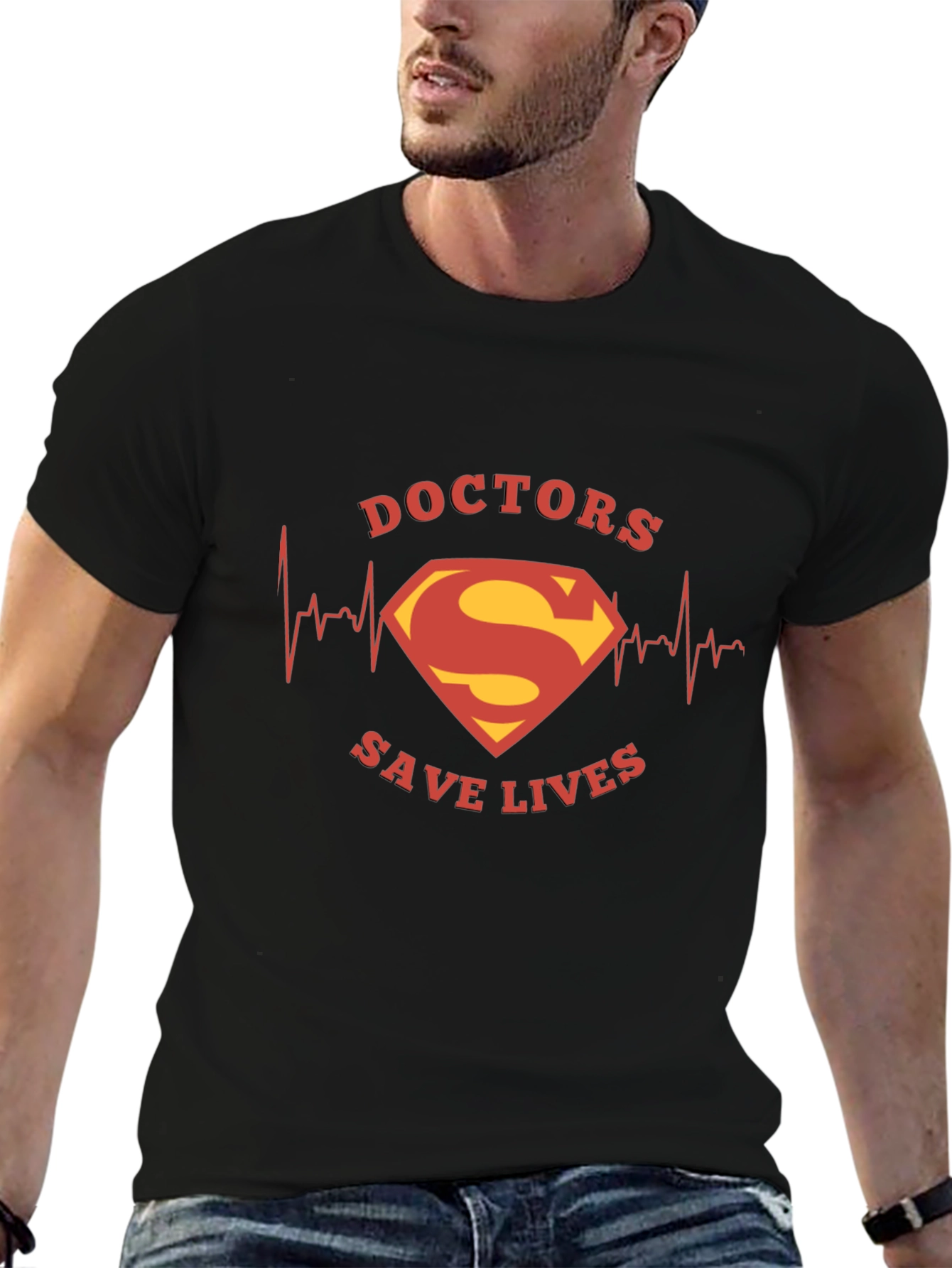 Doctors Save Lives T-Shirt Superman Logo