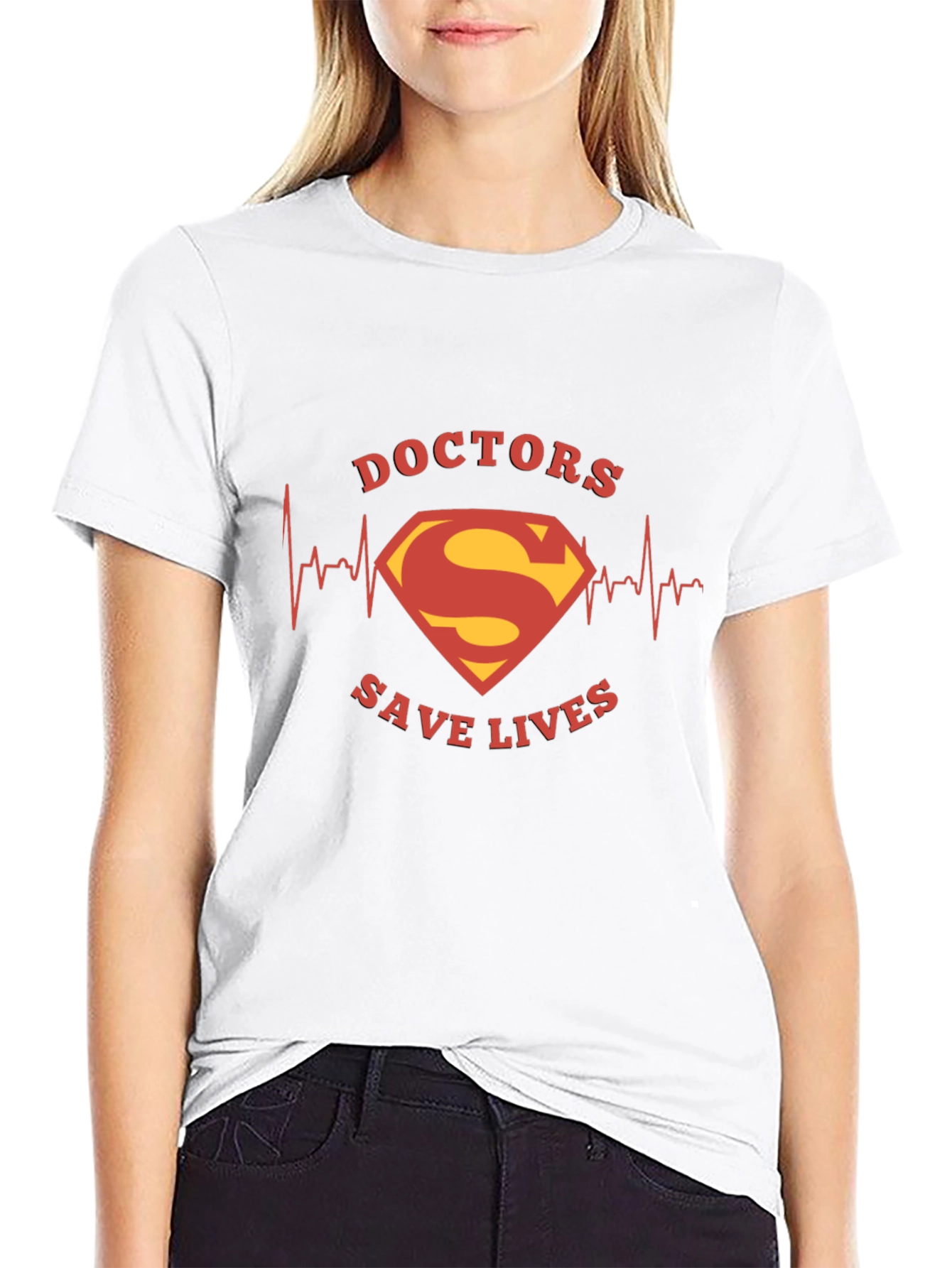 Doctors Save Lives T-Shirt Superman Logo