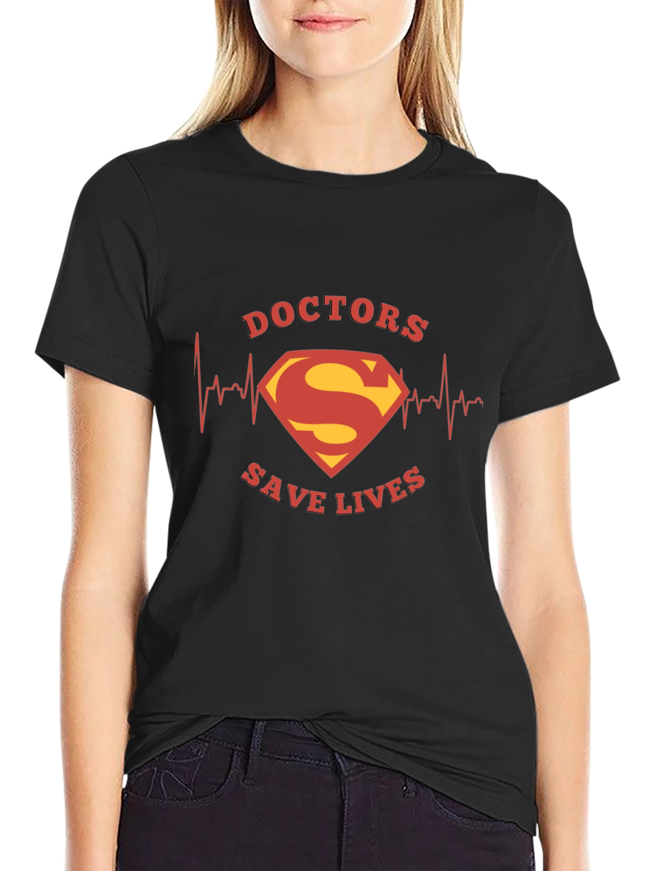 Doctors Save Lives T-Shirt Superman Logo