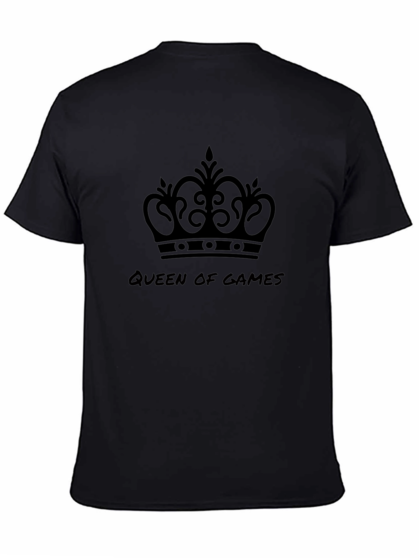 Queen of Games Black Graphic Tee