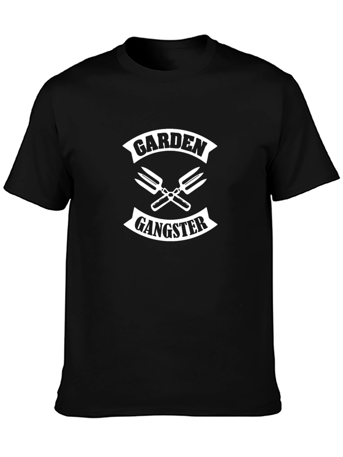 Garden Gangster Black Graphic T-Shirt
