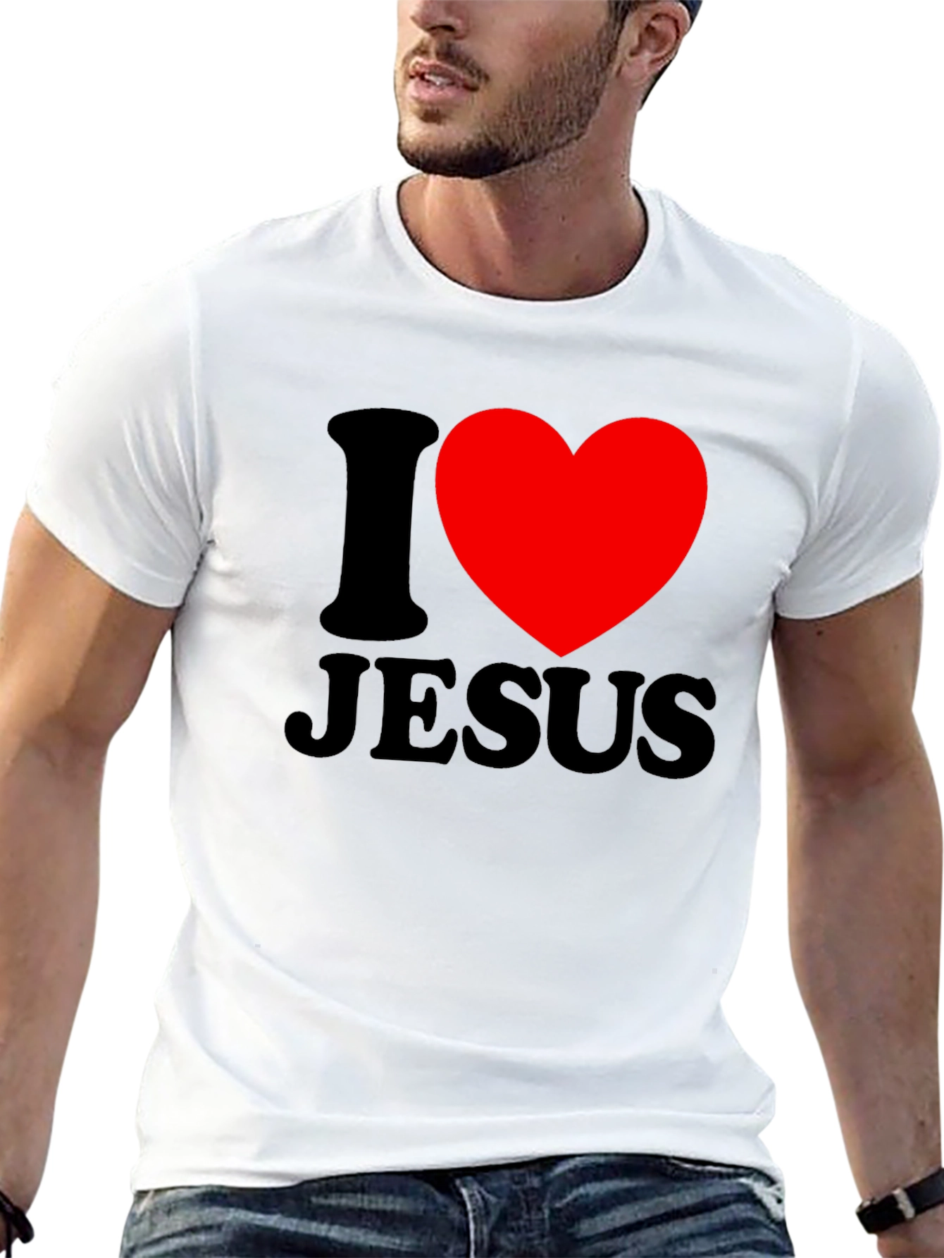 I Heart Jesus Graphic Tee - Christian Apparel