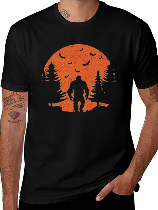 Bigfoot Halloween T-Shirt - Spooky Sasquatch Design