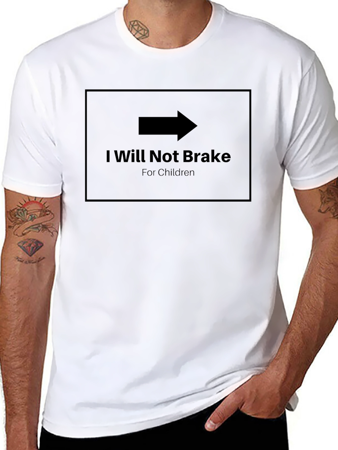 I Will Not Brake T-Shirt - Funny Slogan Tee