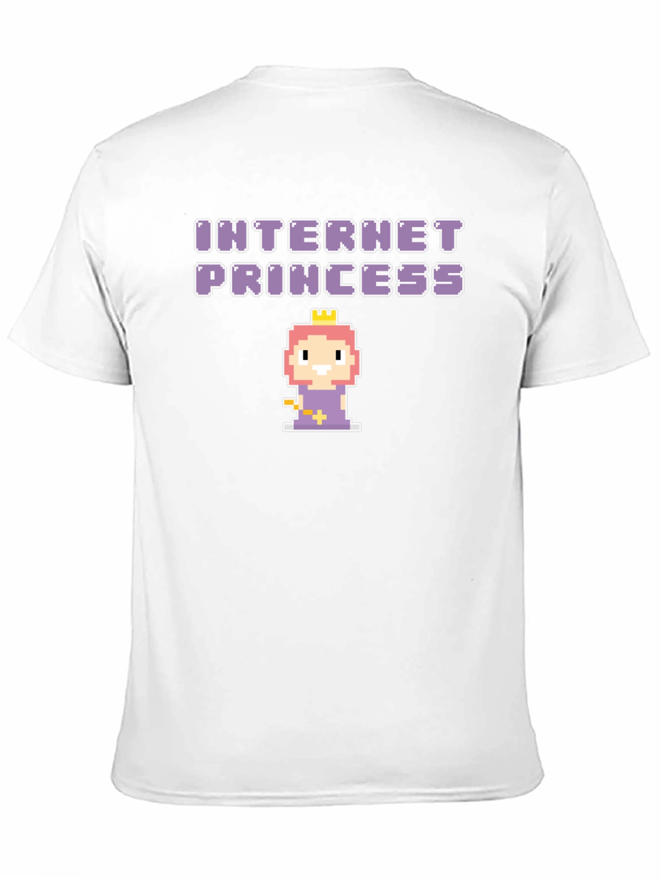 Internet Princess Black T-Shirt - Pixel Art Graphic Tee