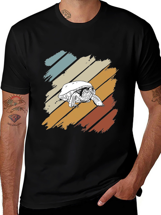Vintage Turtle Graphic Tee - Retro Style