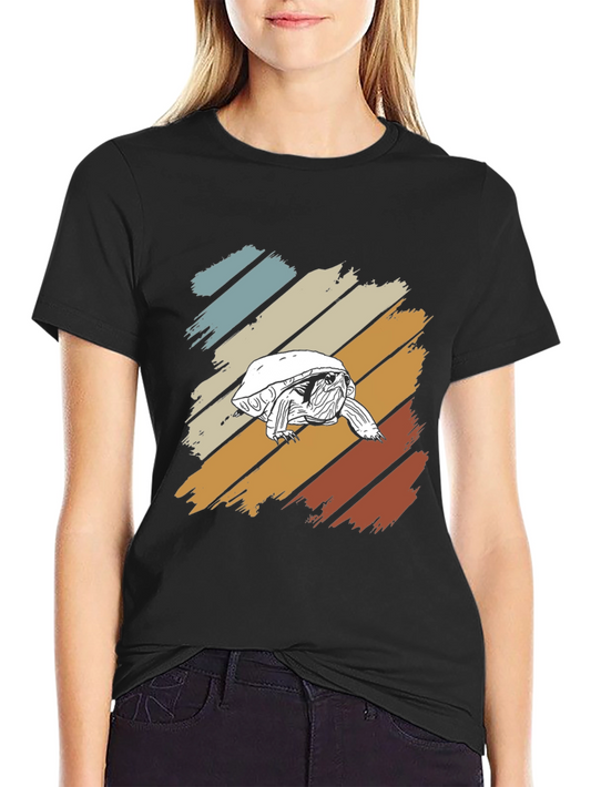 Vintage Turtle Graphic Tee - Retro Style