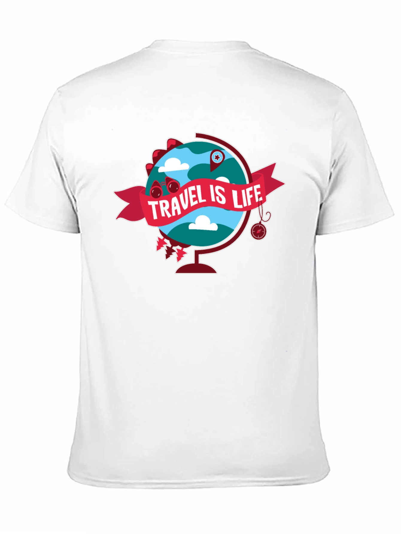Travel is Life Globe Graphic Tee
