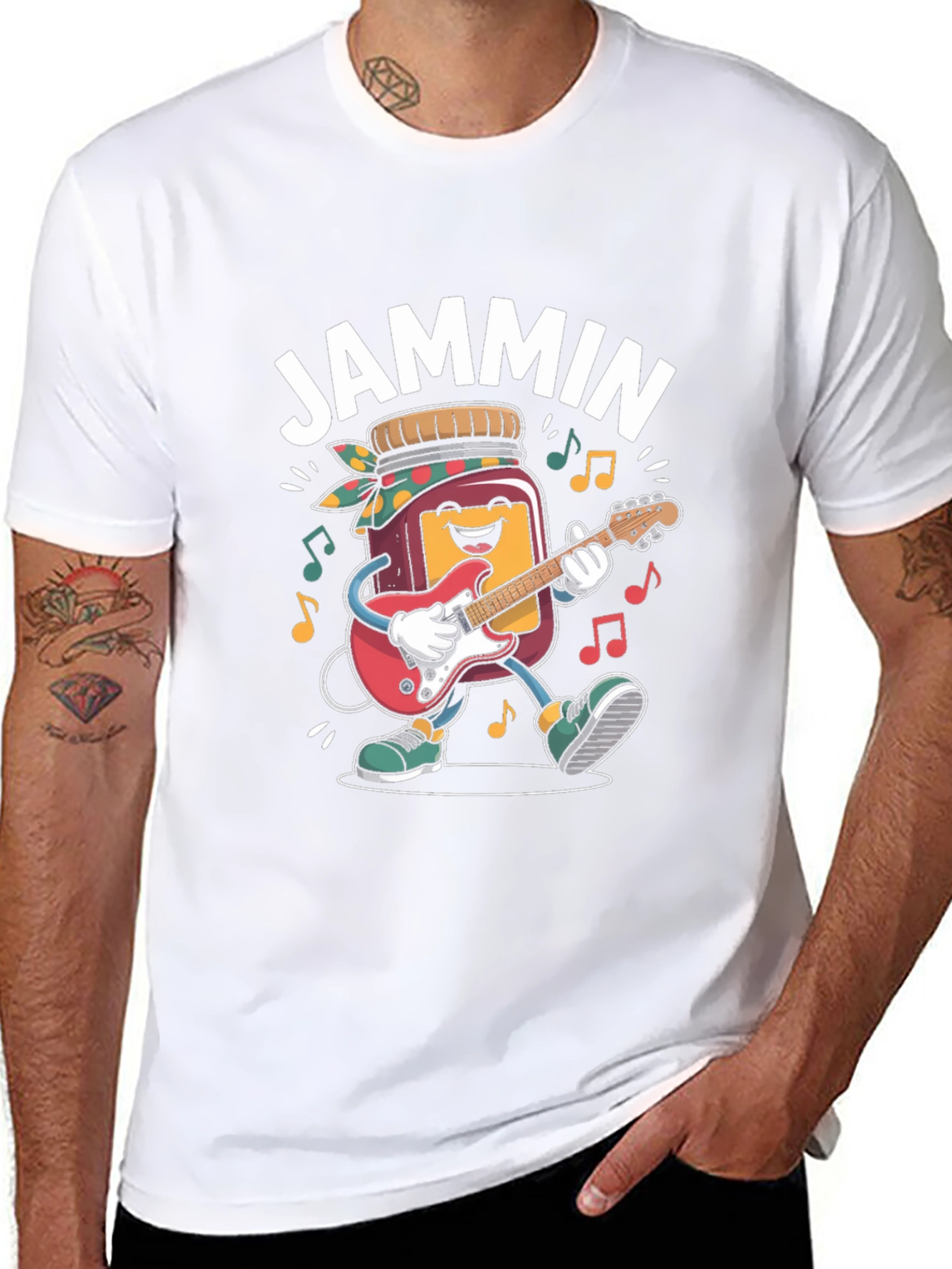 Jammin T-Shirt - Musical Cartoon Graphic Tee