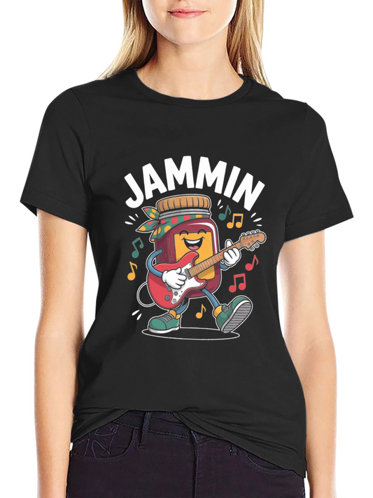 Jammin T-Shirt - Musical Cartoon Graphic Tee