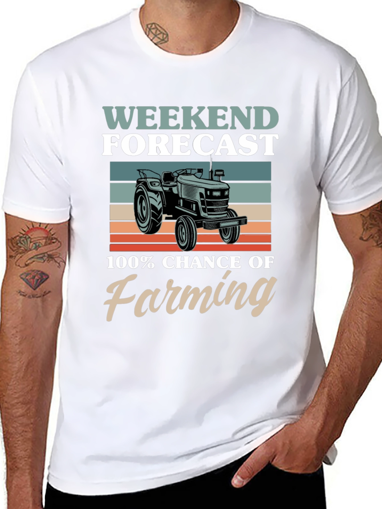 Weekend Forecast: 100% Chance of Farming T-Shirt