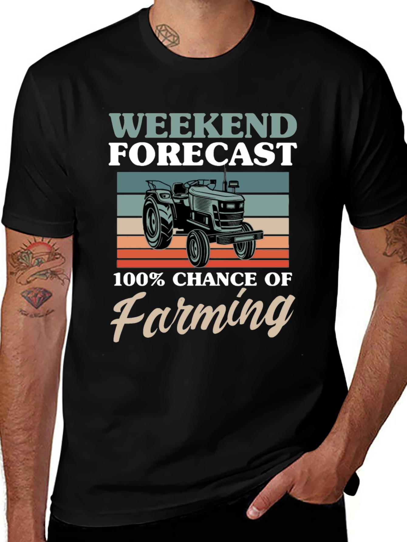 Weekend Forecast: 100% Chance of Farming T-Shirt