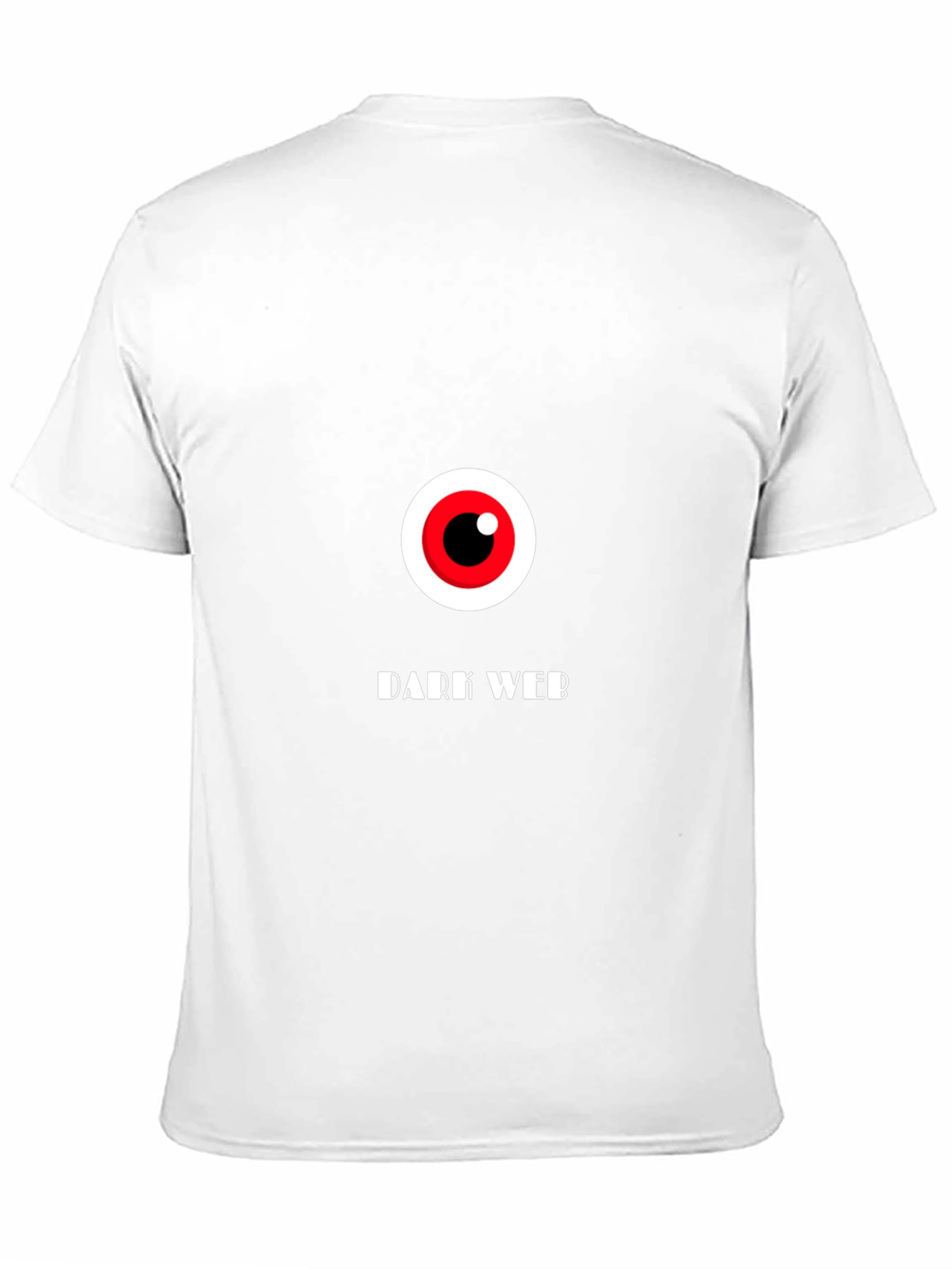 Dark Web Eye Graphic T-Shirt - Black Cotton Tee