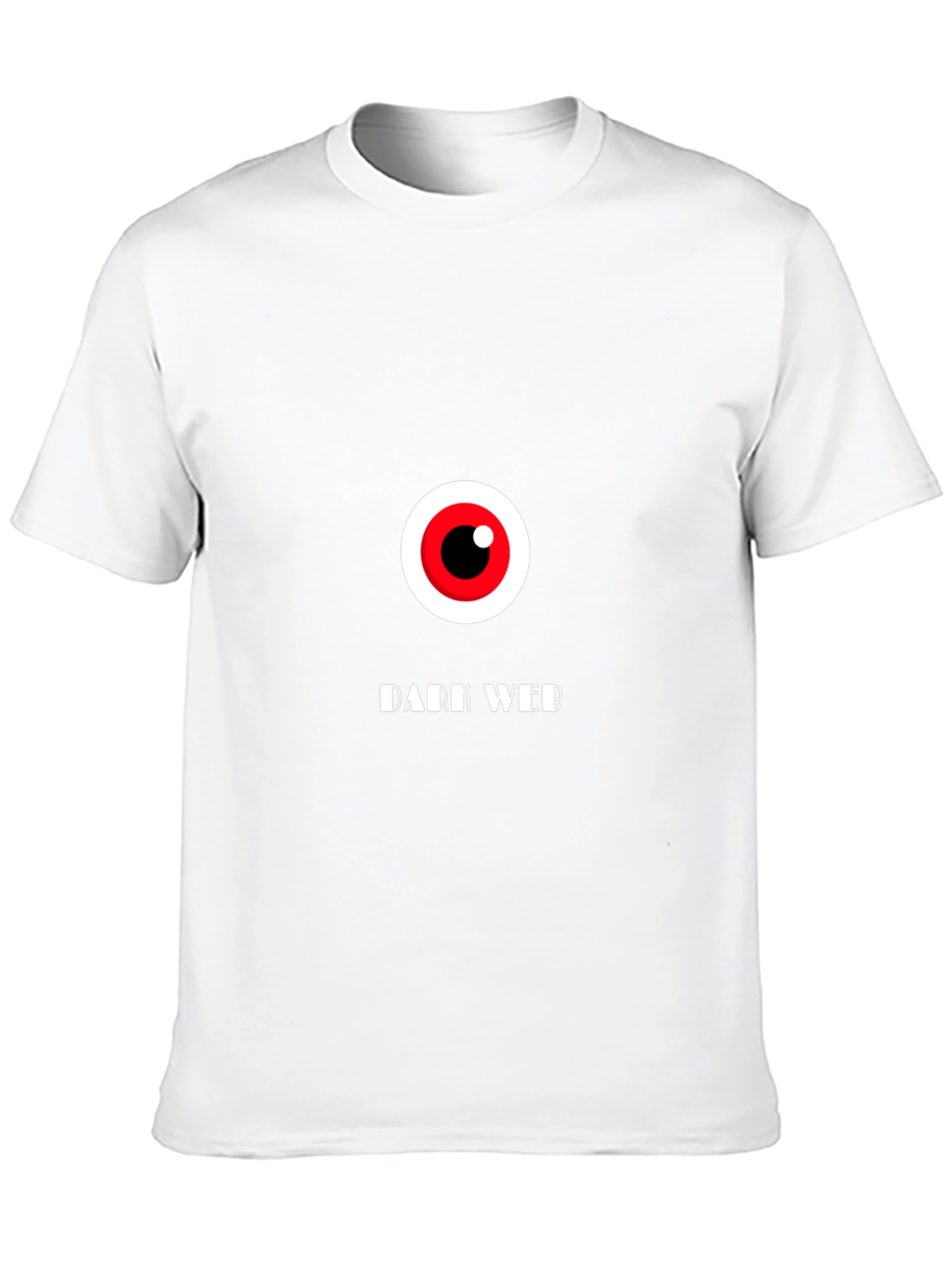 Dark Web Eye Graphic T-Shirt - Black Cotton Tee