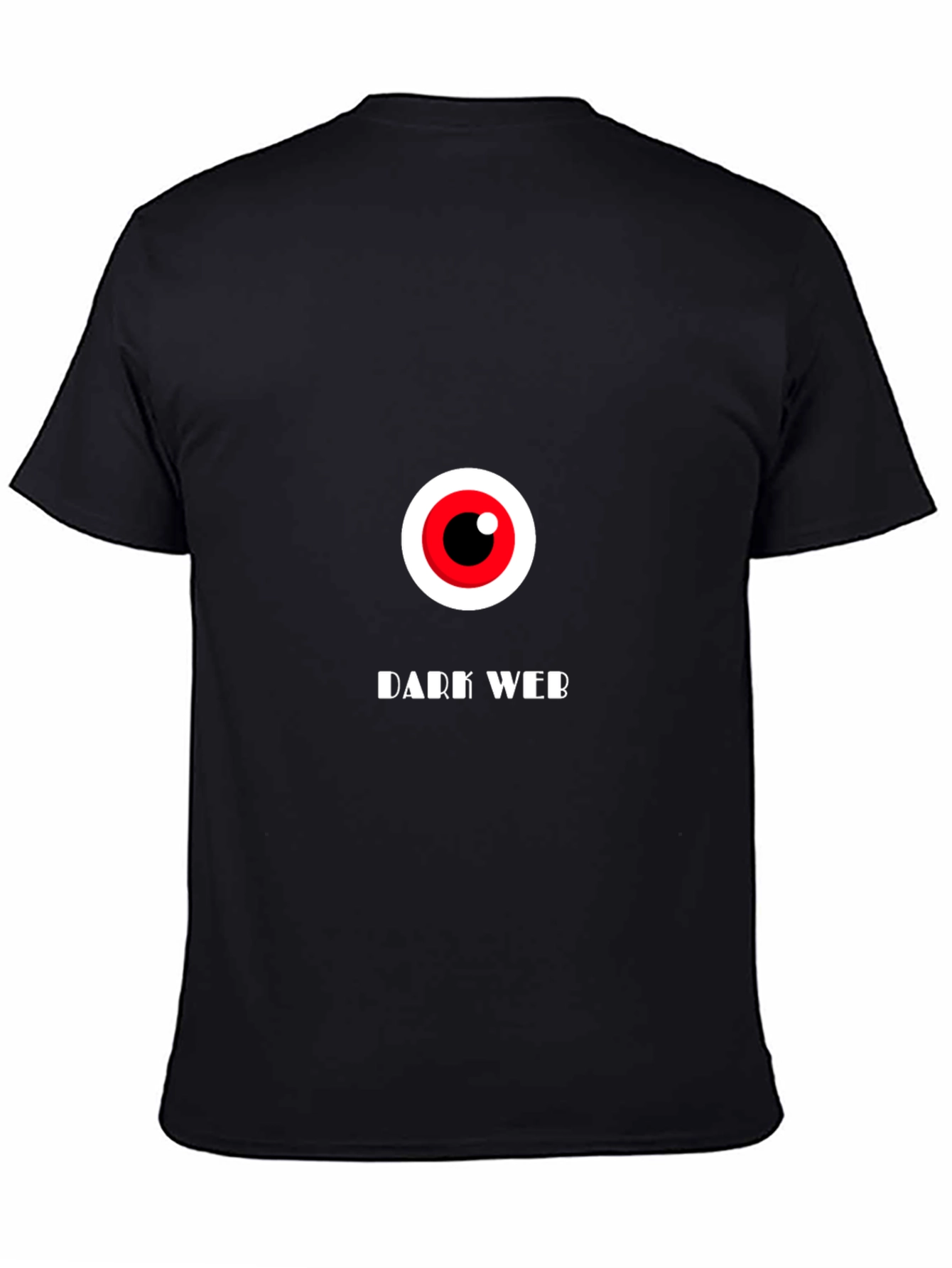 Dark Web Eye Graphic T-Shirt - Black Cotton Tee