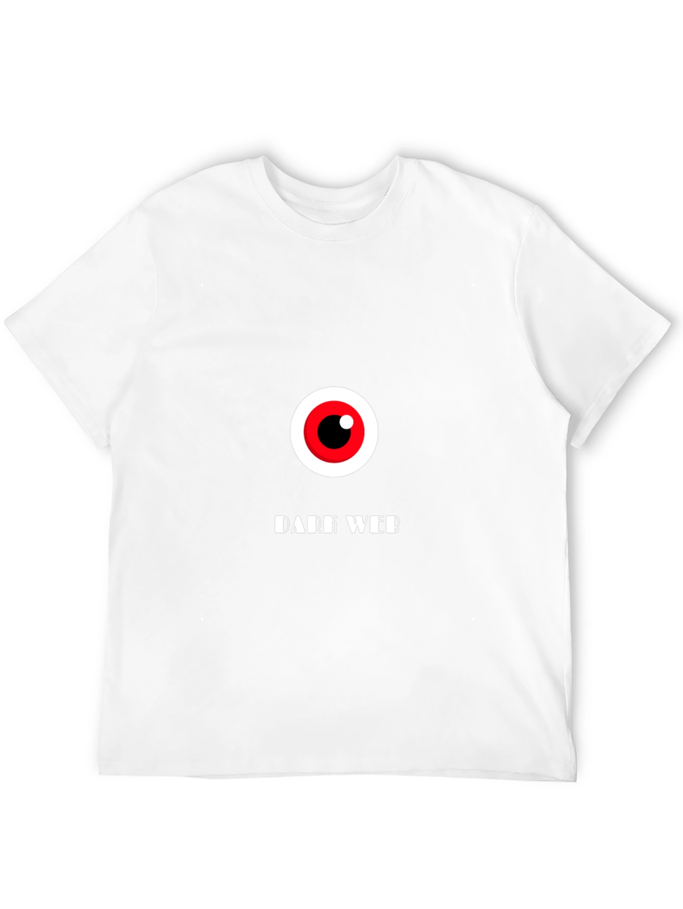 Dark Web Eye Graphic T-Shirt - Black Cotton Tee