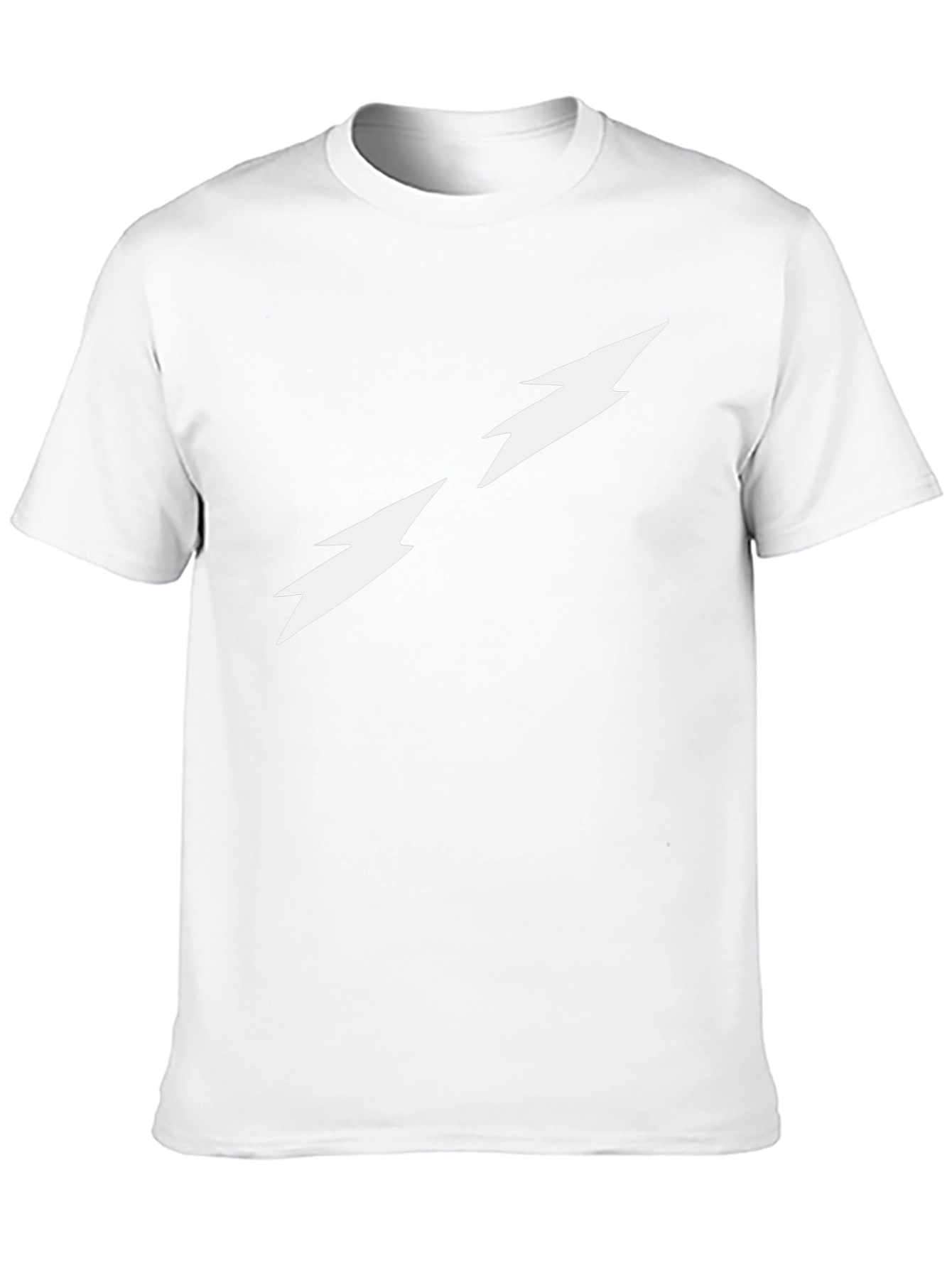 Black Tee with Lightning Bolt Design
